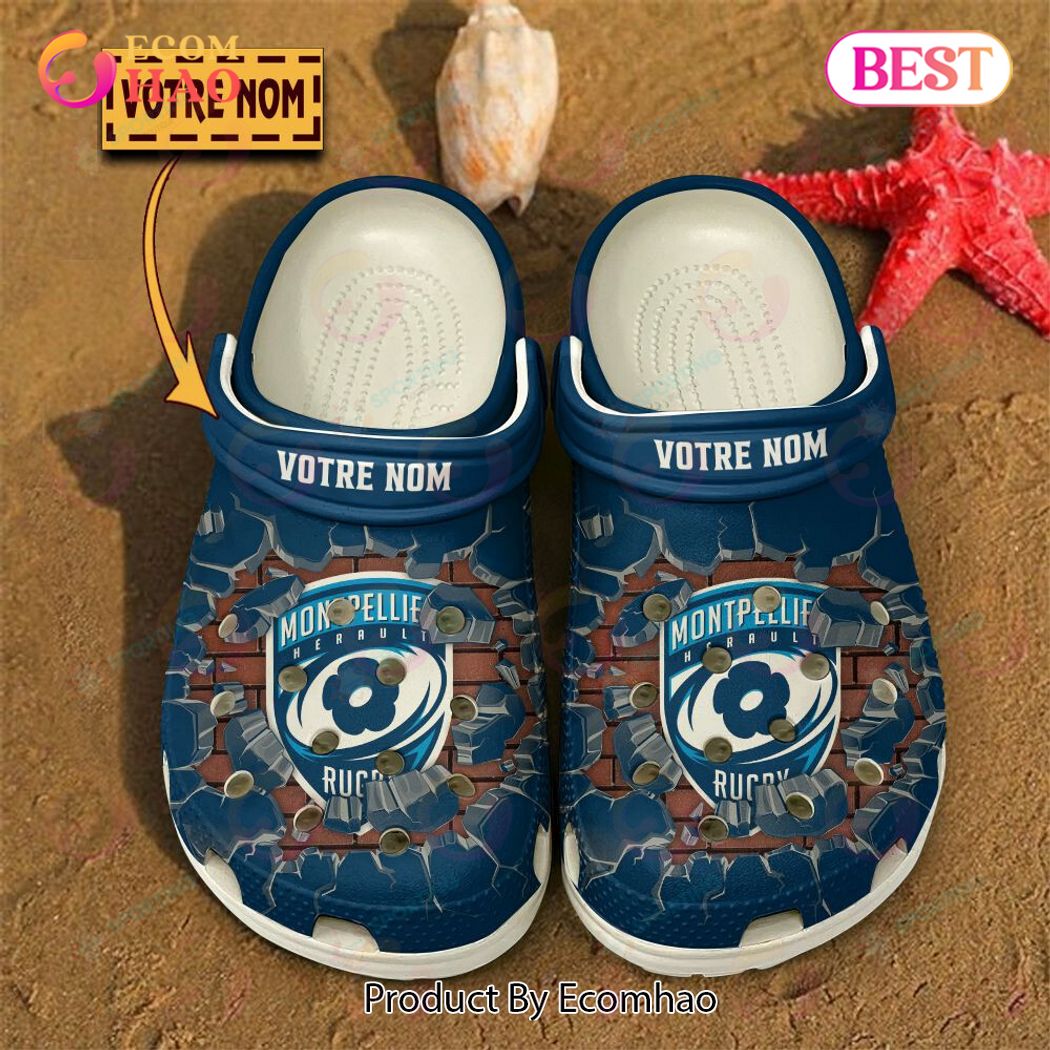 Montpellier Herault Rugby Top14 Sport Crocs Crocband Clogs Shoes Comfortable For Men Women and Kids