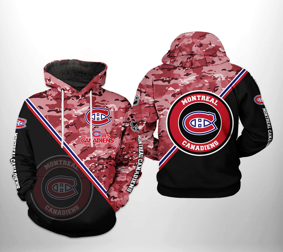 Montr?al Canadiens NHL Camo Team 3D All Over Print Hoodie, Zip Hoodie