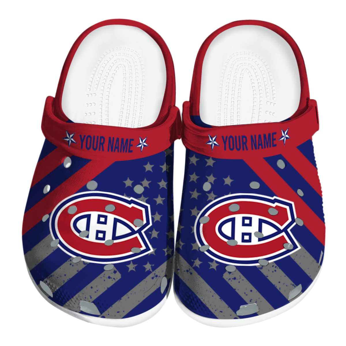 Montreal Canadiens NHL Sport Crocs Crocband Clogs Shoes Comfortable For Men Women and Kids