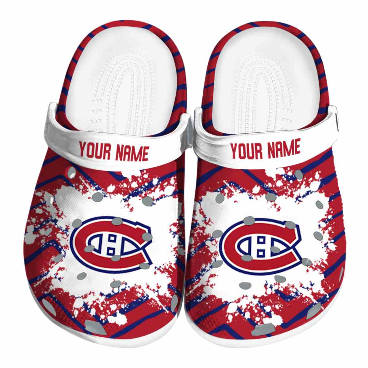 Montreal Canadiens NHL Sport Crocs Crocband Clogs Shoes Comfortable For Men Women and Kids