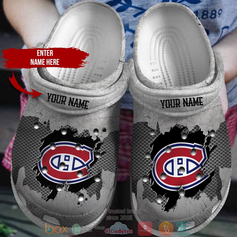 Montreal Canadiens NHL Sport Crocs Crocband Clogs Shoes Comfortable For Men Women and Kids