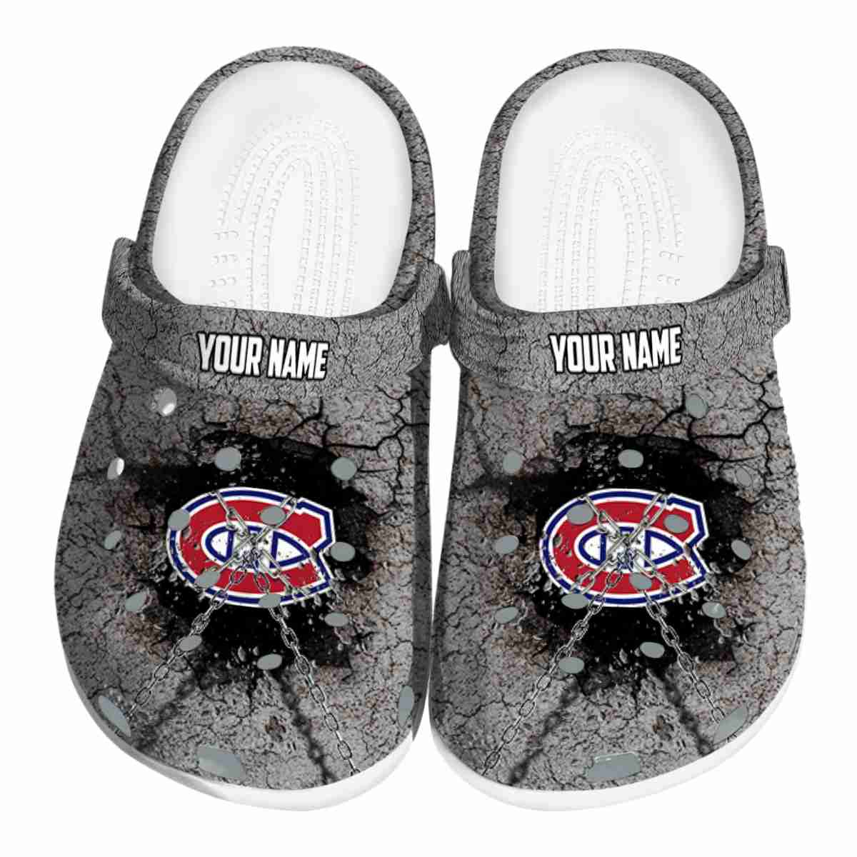 Montreal Canadiens NHL Sport Crocs Crocband Clogs Shoes Comfortable For Men Women and Kids