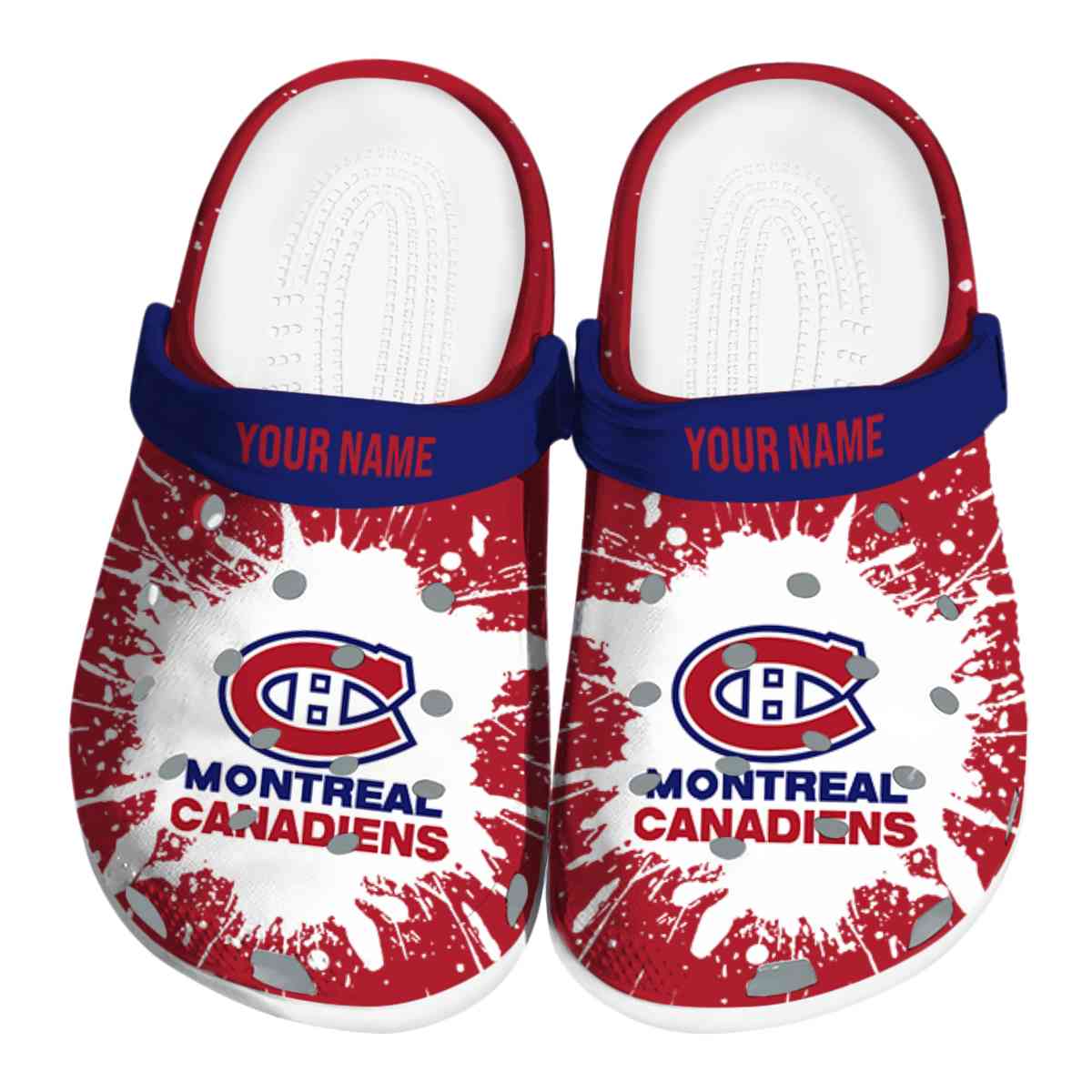 Montreal Canadiens NHL Sport Crocs Crocband Clogs Shoes Comfortable For Men Women and Kids