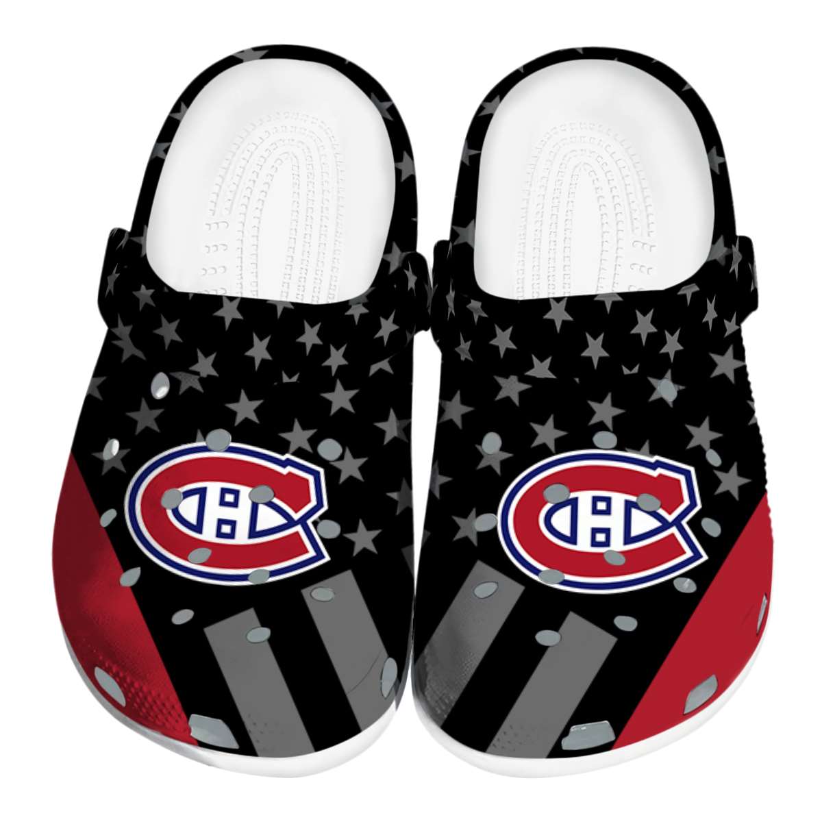 Montreal Canadiens NHL Sport Crocs Crocband Clogs Shoes Comfortable For Men Women and Kids