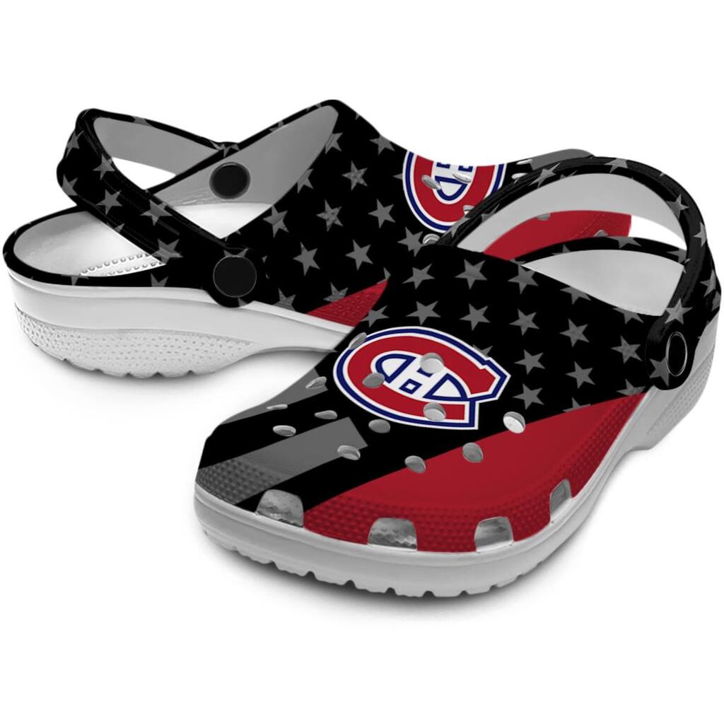 Montreal Canadiens Stellar Stripes Theme ClogTVC1801878 - Image 3