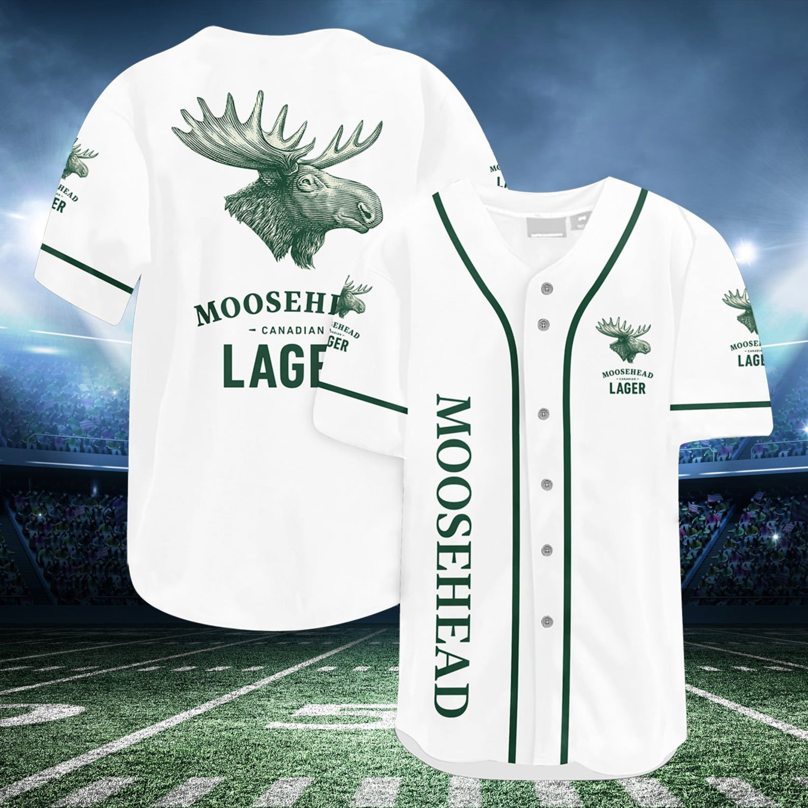 Moosehead Lager Baseball Jersey, Beer Lover Gift Idea, Beer Baseball Jersey For Men Women, Birthday Gift
