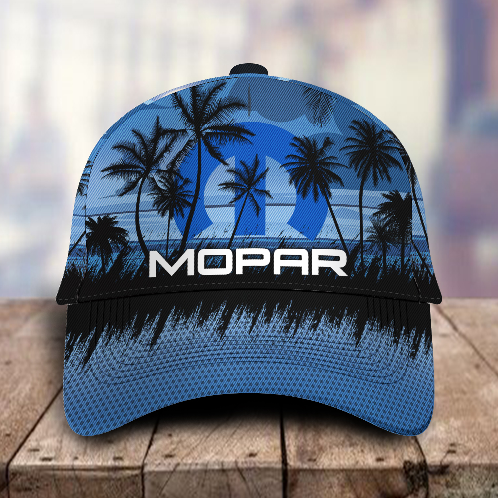 Mopar 3D Classic Cap Hawaiian Tropical Car Motor Brand Hats Trucker Hats Custom Hats Gifts For Men & Women