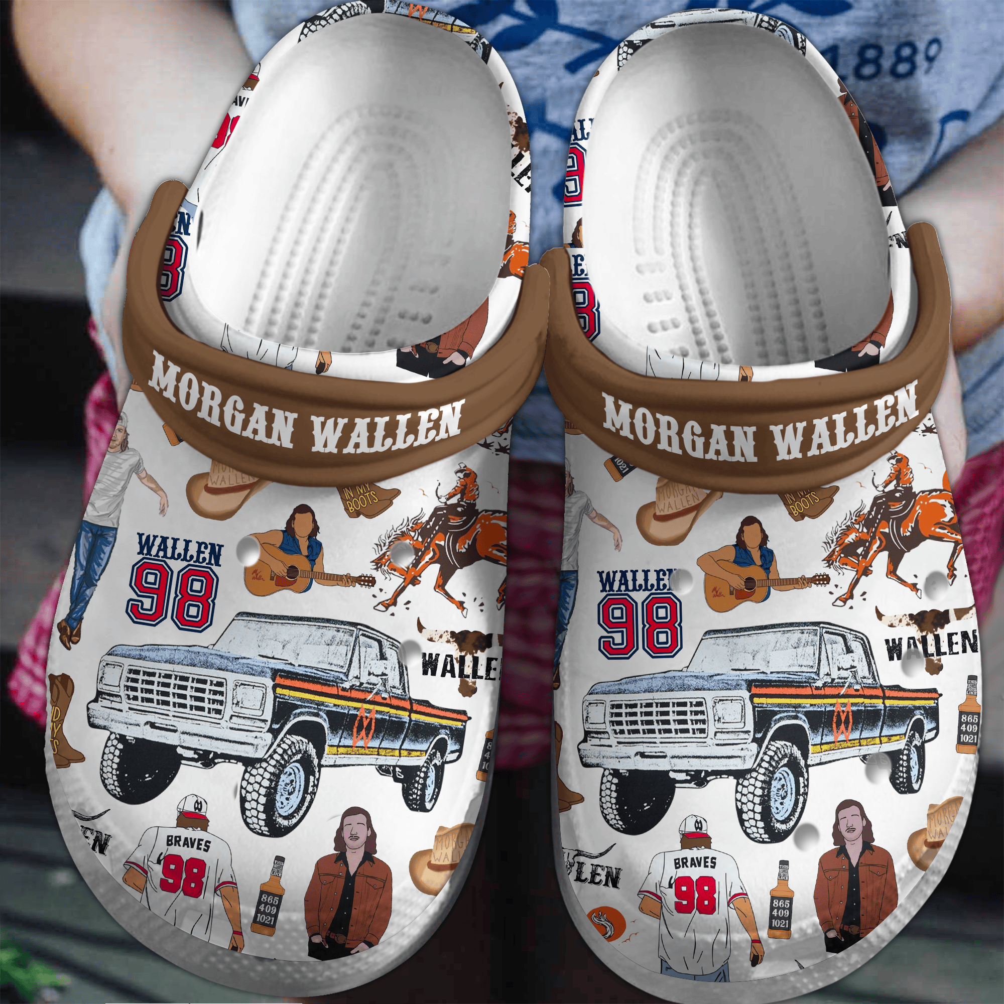 Morgan Wallen Music Crocs Crocband Clogs Shoes Comfortable For Men Women and Kids