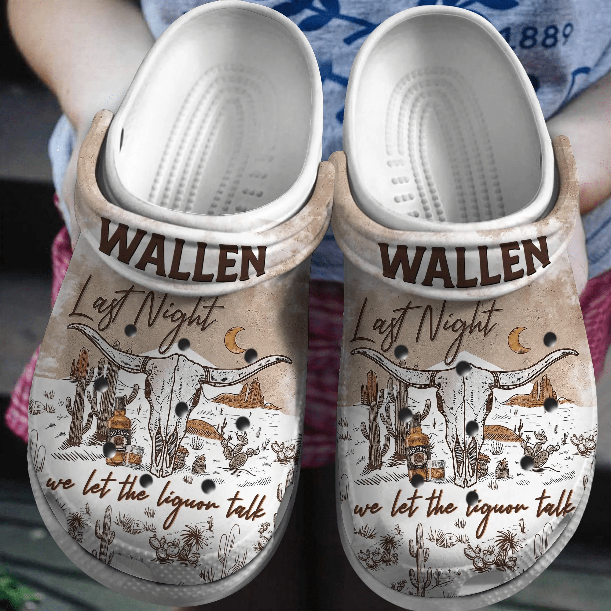 Morgan Wallen Music Crocs Crocband Clogs Shoes Comfortable For Men Women and Kids