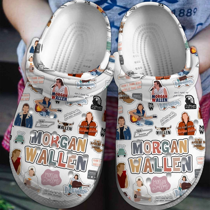 Morgan Wallen Music Crocs Crocband Clogs Shoes Comfortable For Men Women and Kids
