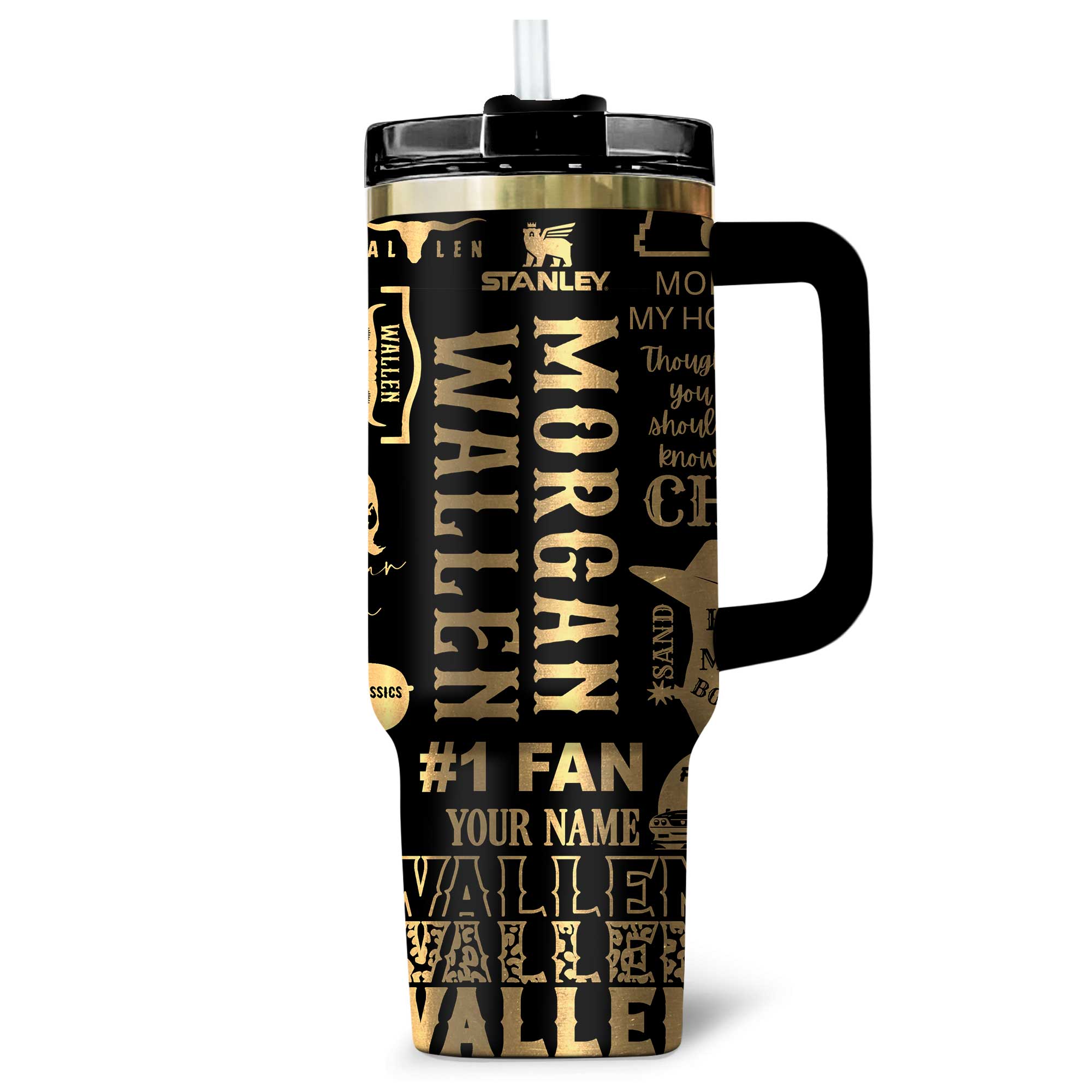 Morgan Wallen Music Custom Stanley Cup 40 oz 30 oz Tumbler With HandleTVC2301169 - Image 2