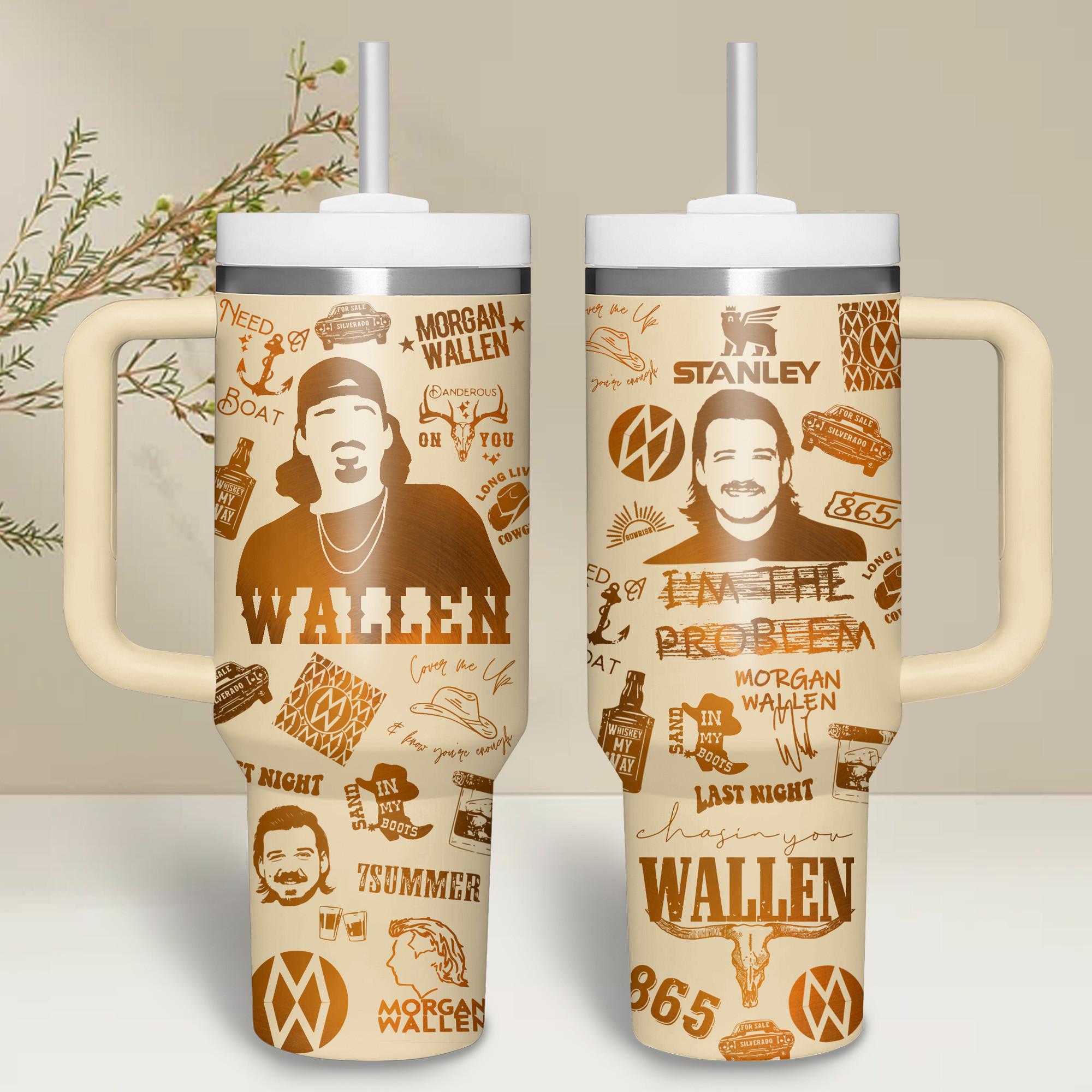 Morgan Wallen Music Custom Stanley Cup 40 oz 30 oz Tumbler With HandleTVC2301182 - Image 4
