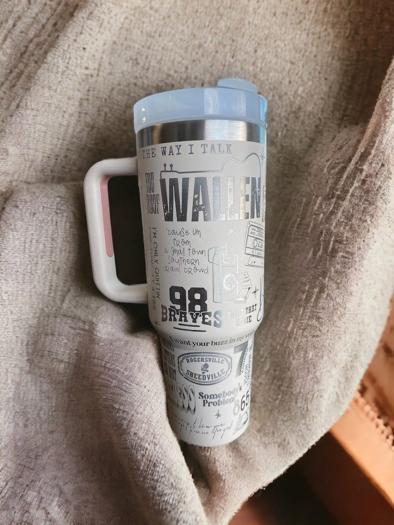 Morgan Wallen Music Custom Stanley Cup 40 oz 30 oz Tumbler With HandleTVC2301779