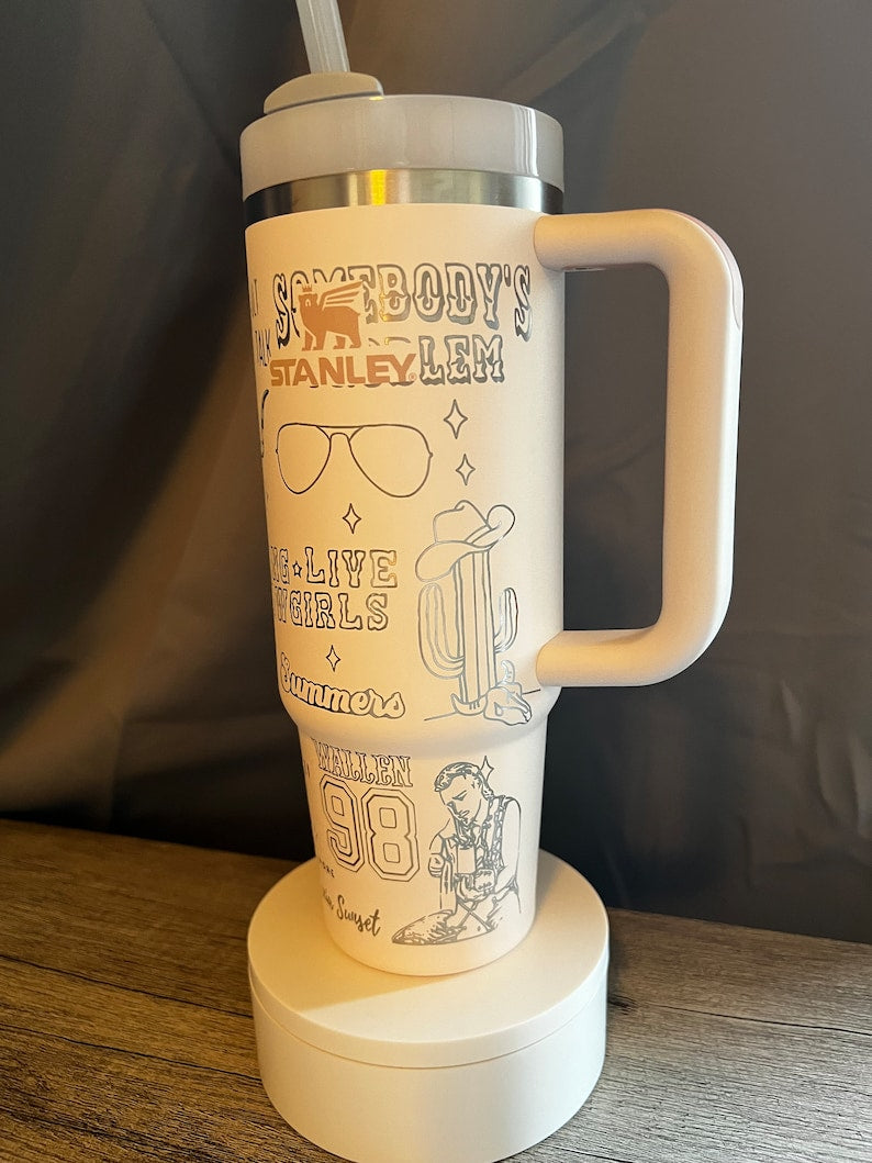 Morgan Wallen Music Custom Stanley Cup 40 oz 30 oz Tumbler With HandleTVC2301779
