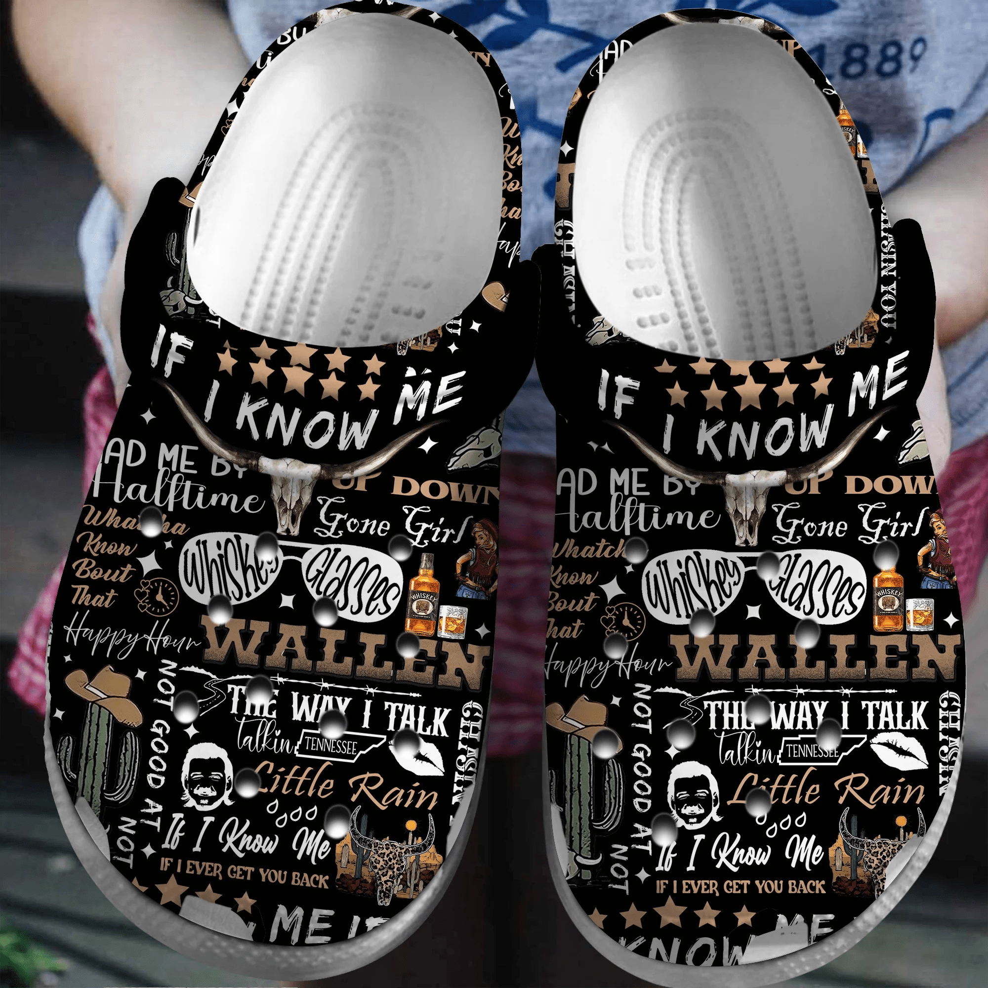 Morgan Wallen Music if i know me Crocs Crocband Clogs Shoes Comfortable For Men Women and Kids