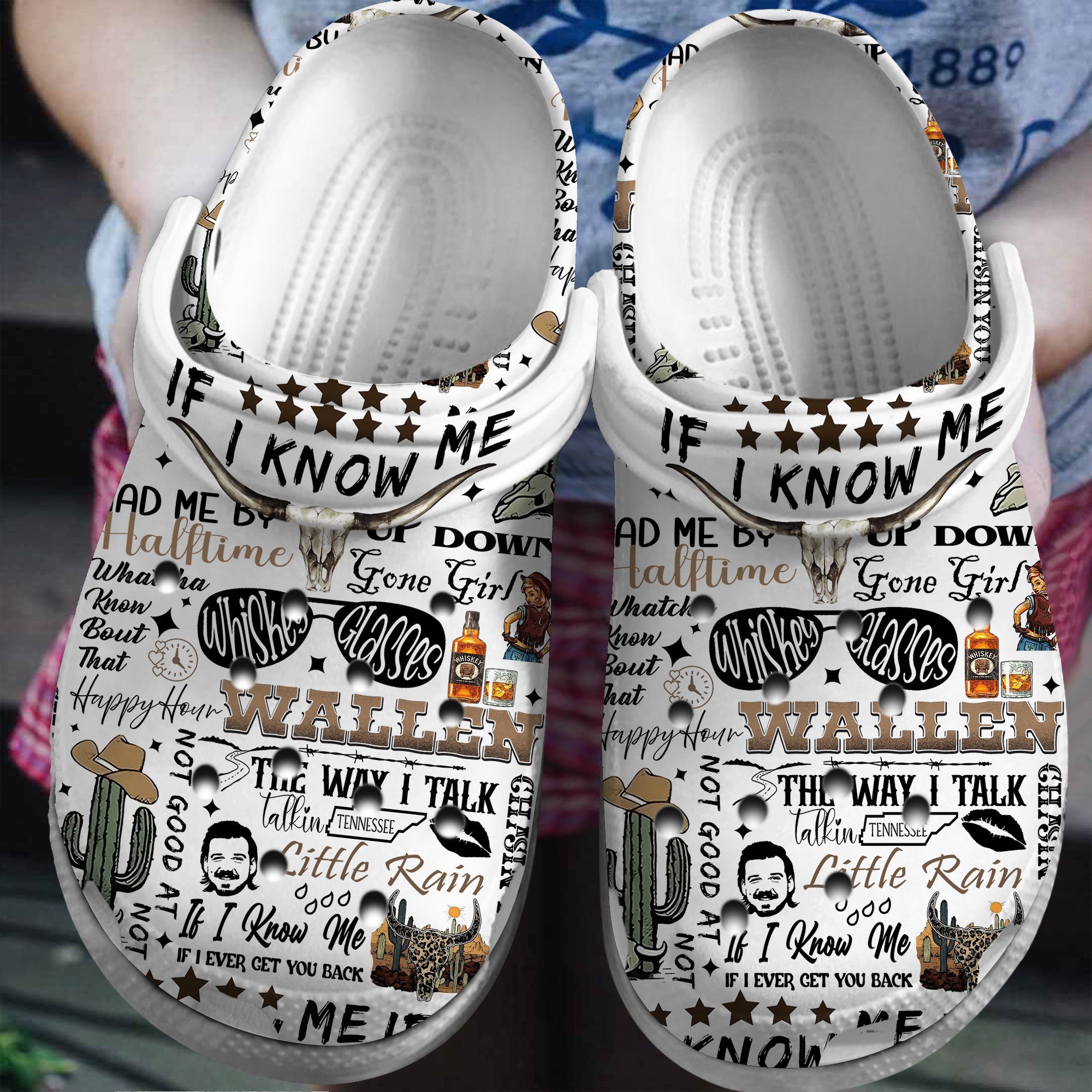 Morgan Wallen Music if i know me Crocs Crocband Clogs Shoes Comfortable For Men Women and Kids