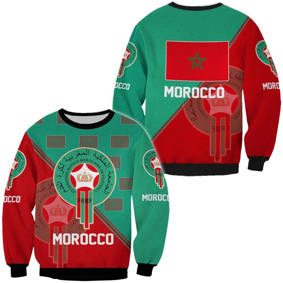 Morocco National Soccer Team, Qatar World Cup 2022 Champions Soccer Team Sweatshirts