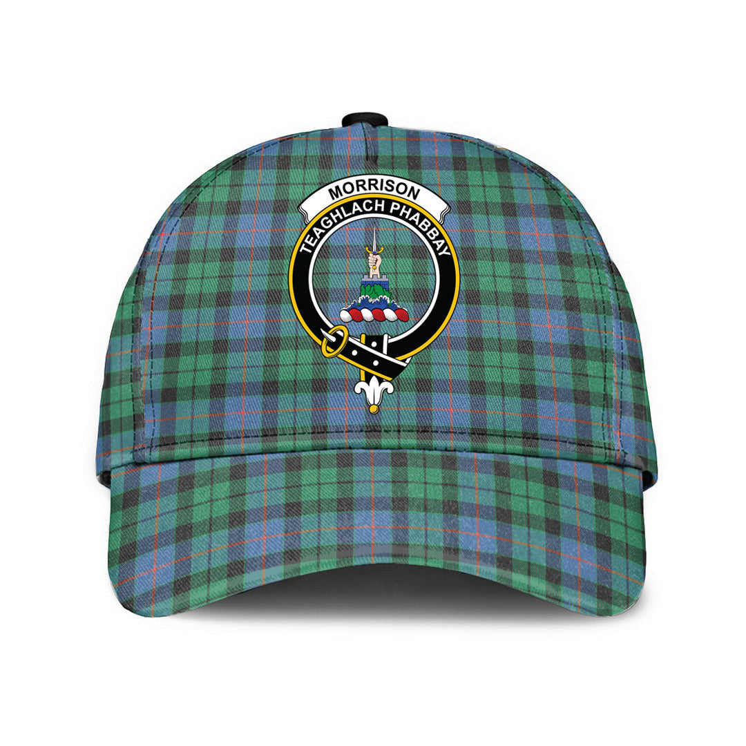 Morrison Ancient Tartan Baseball Cap, Tartan Plaid Cap with Family Crest K23 Trucker Hats Custom Hats Gifts For Men & Women