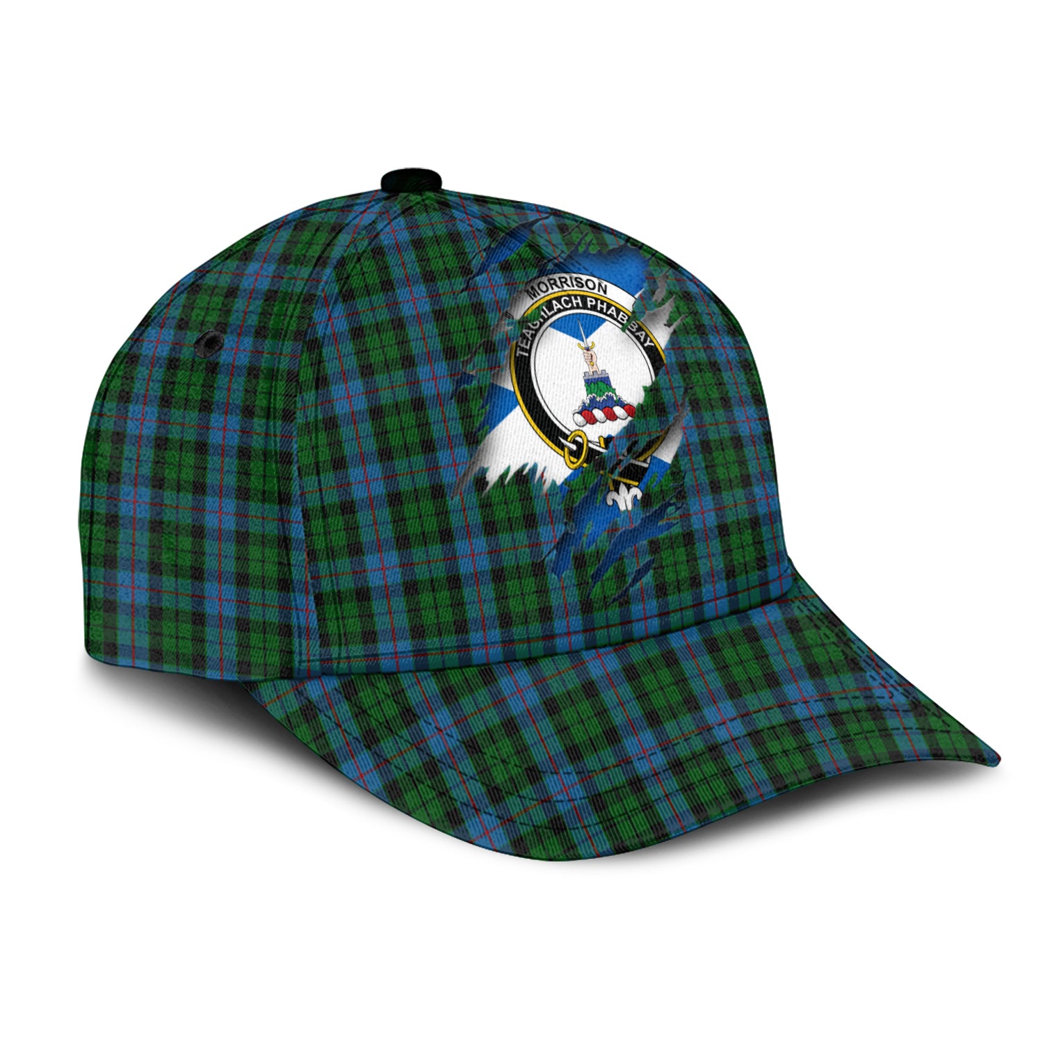 Morrison Society Tartan Plaid Cap, Family Crest In Me Style Tartan Baseball Cap TS23 Trucker Hats Custom Hats Gifts For Men & Women