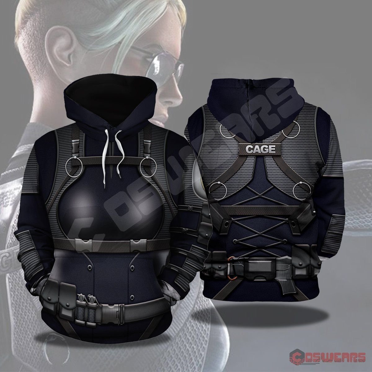Mortal Kombat Cassie Cage 3D All Over Print Hoodie, Zip Hoodie