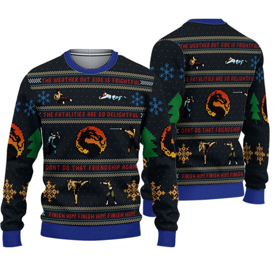 Mortal Kombat Christmas Ugly Sweater, Game Sweatshirt