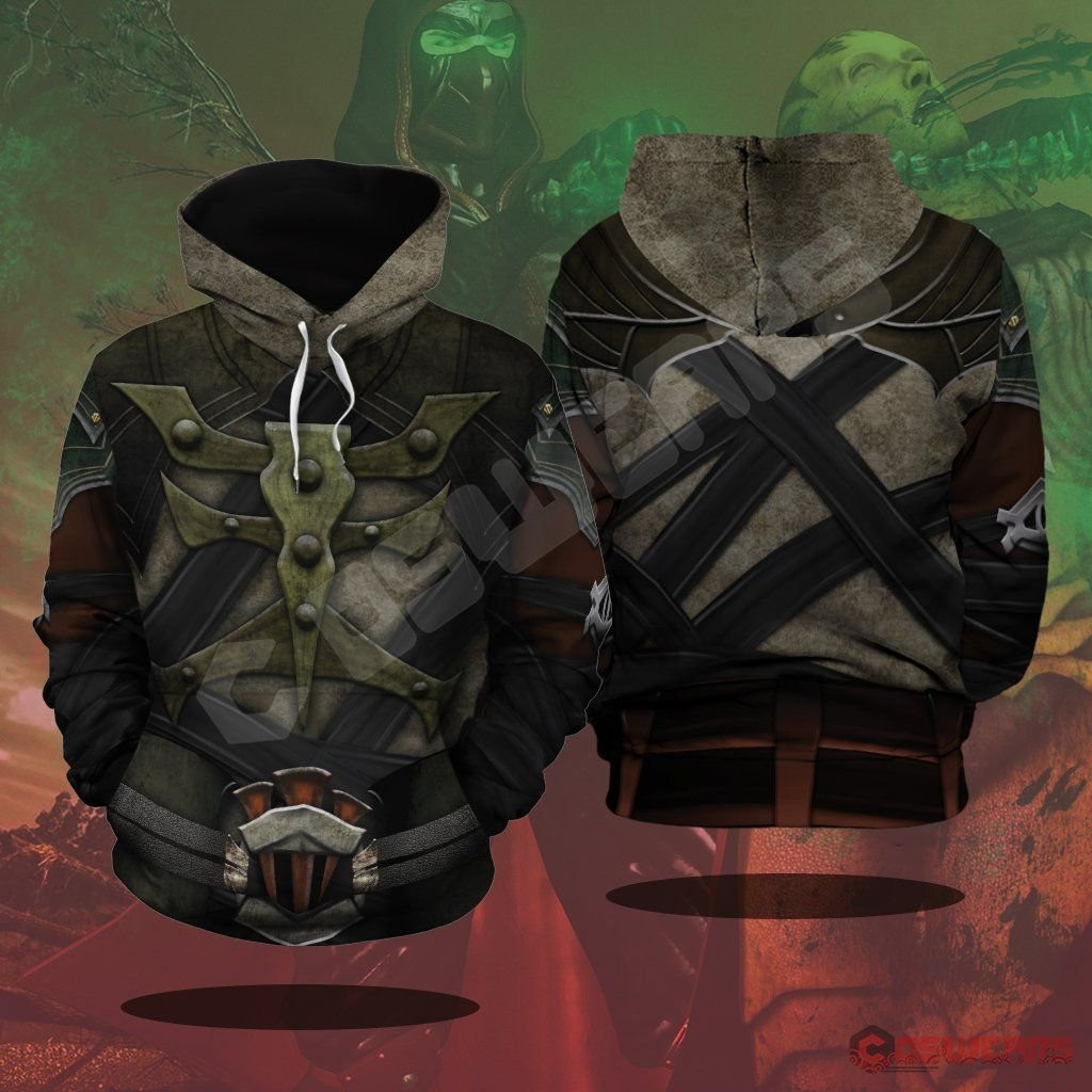 Mortal Kombat Ermac 3D All Over Print Hoodie, Zip Hoodie