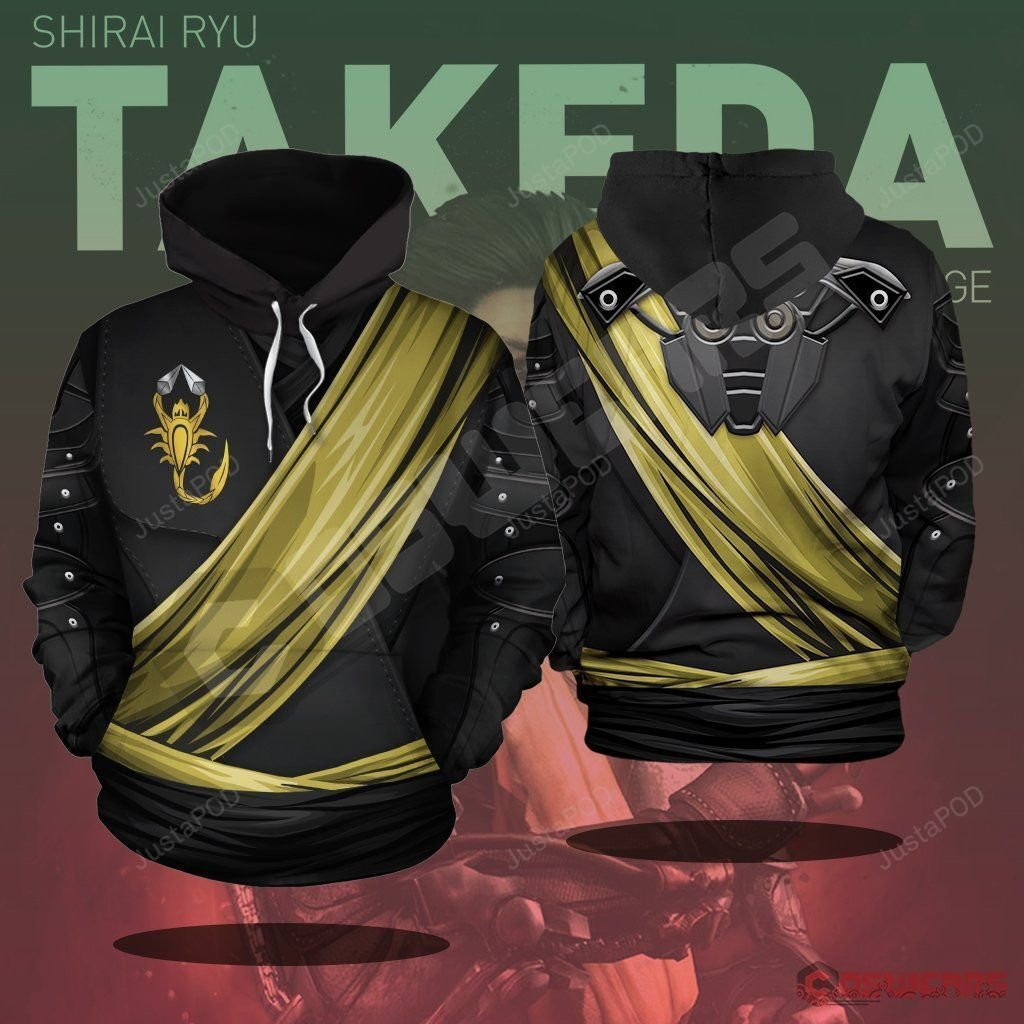 Mortal Kombat Takeda 3D All Over Print Hoodie, Zip Hoodie