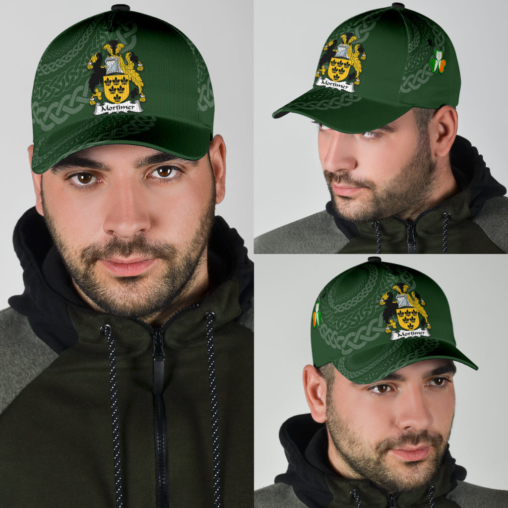 Mortimer Coat Of Arms - Irish Family Crest St Patrick's Day Hat Classic Cap Trucker Hats Custom Hats Gifts For Men & Women