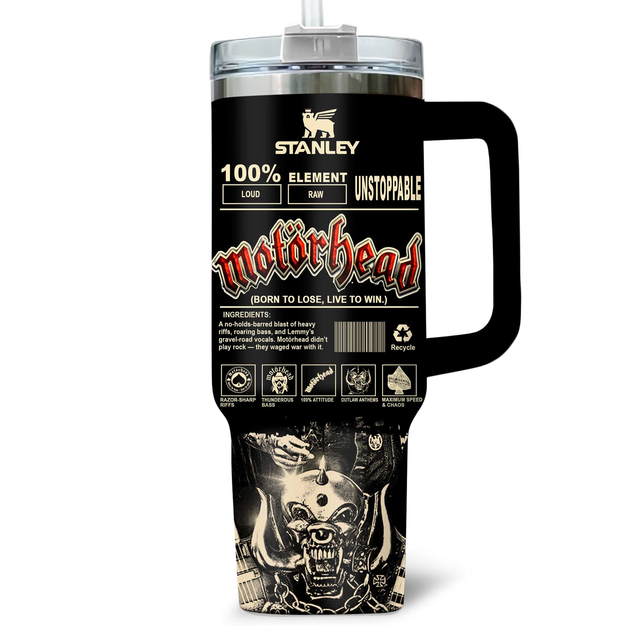 Motörhead Music Custom Stanley Cup 40 oz 30 oz Tumbler With HandleTVC2301171 - Image 3