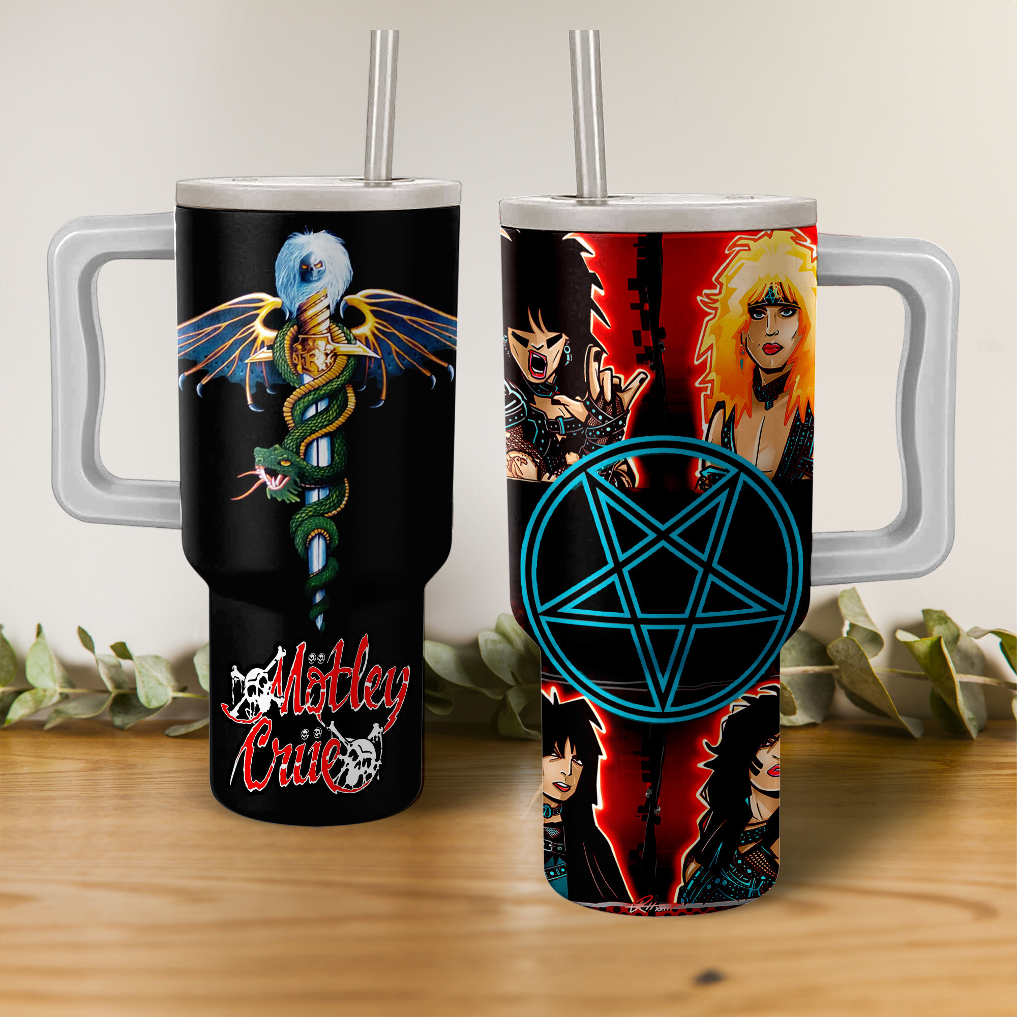 Motley Crue Music Custom Stanley Cup 40 oz 30 oz Tumbler With HandleTVC2301276