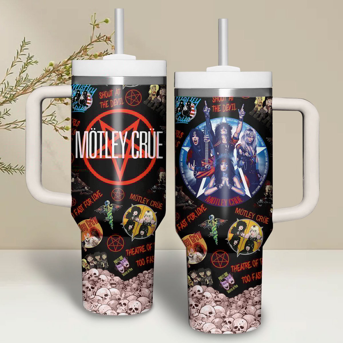 Motley Crue Music Custom Stanley Cup 40 oz 30 oz Tumbler With HandleTVC2301504