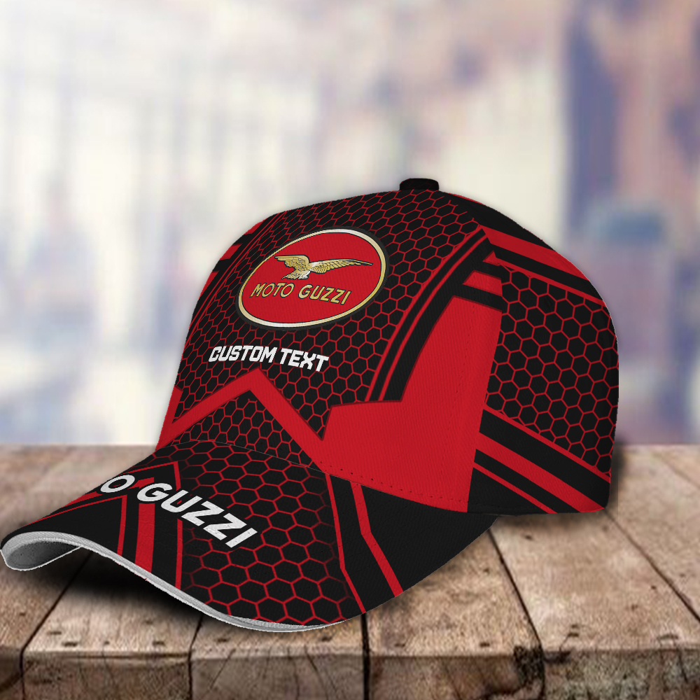 Moto Guzzi Logo Custom Name Full Printing 3D Classic Cap Hat For Men Women Trucker Hats Custom Hats Gifts For Men & Women