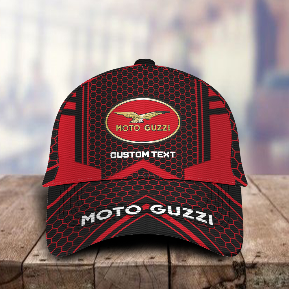 Moto Guzzi Logo Custom Name Full Printing 3D Classic Cap Hat For Men Women Trucker Hats Custom Hats Gifts For Men & Women