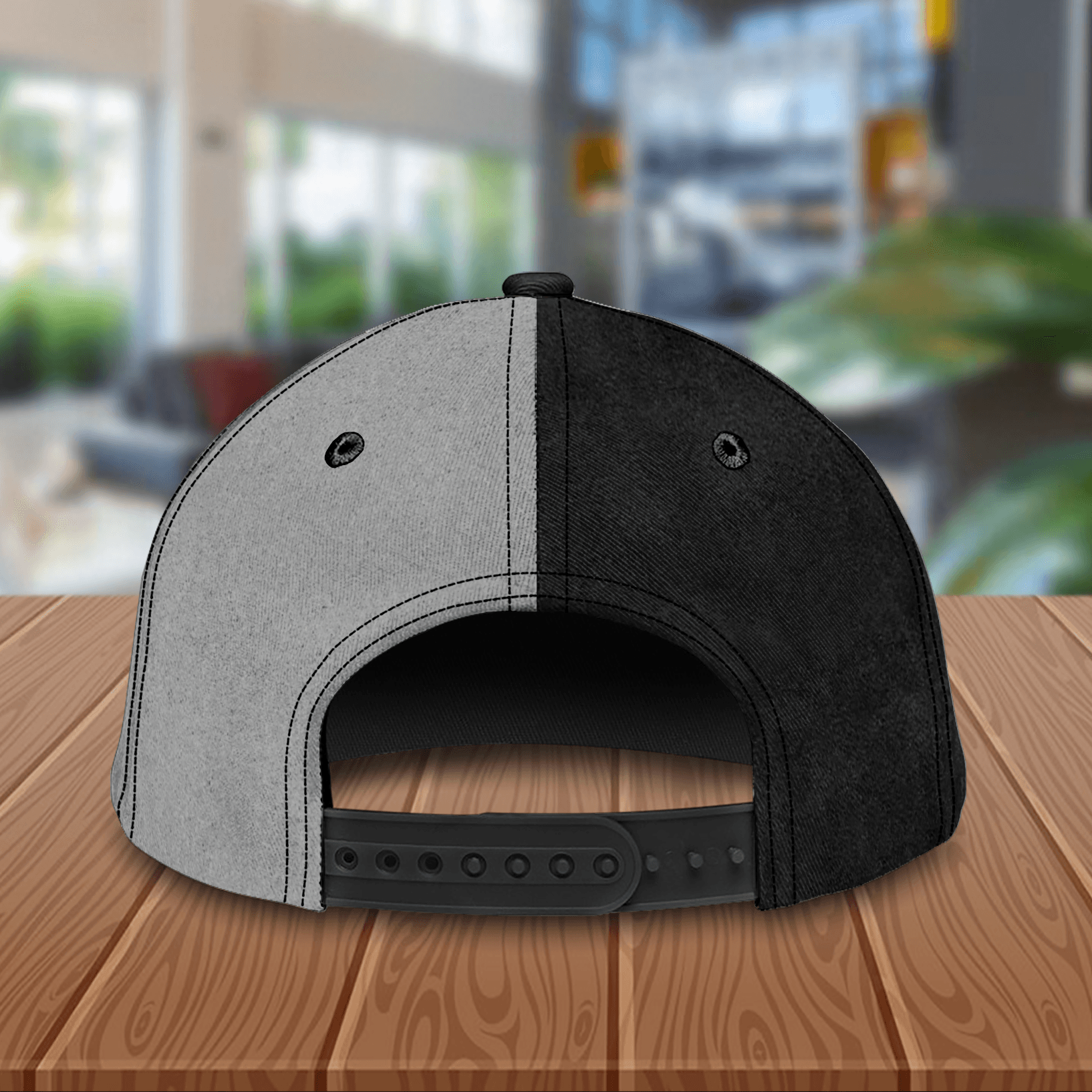Motorcycle Black And Gray Pattern Personalized Classic Cap, Personalized Gift for Motorcycle Lovers, Motorcycle Riders Trucker Hats Custom Hats Gifts For Men & Women