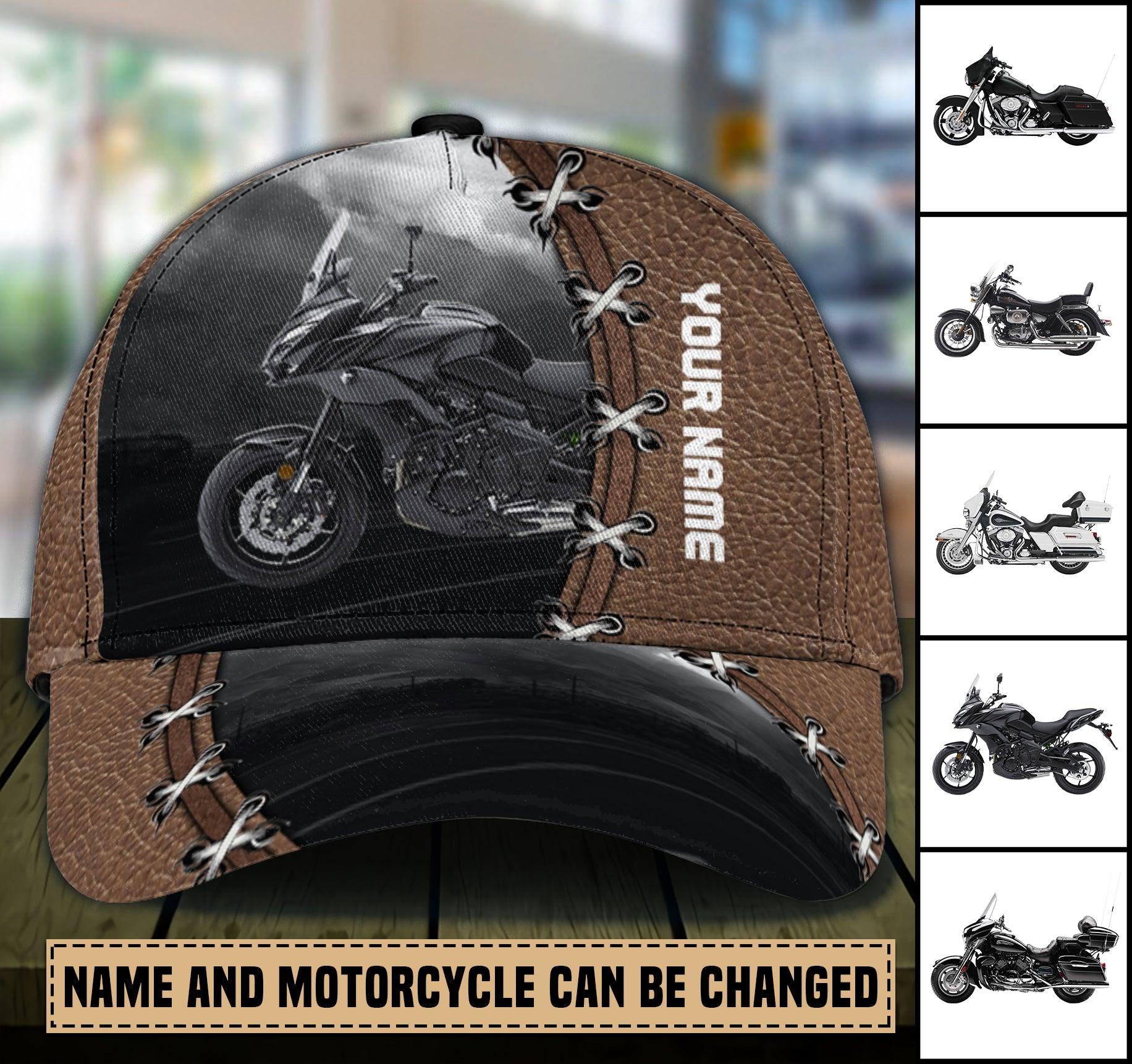 Motorcycle Black Sky Personalized Classic Cap, Personalized Gift for Motorcycle Lovers, Motorcycle Riders Trucker Hats Custom Hats Gifts For Men & Women