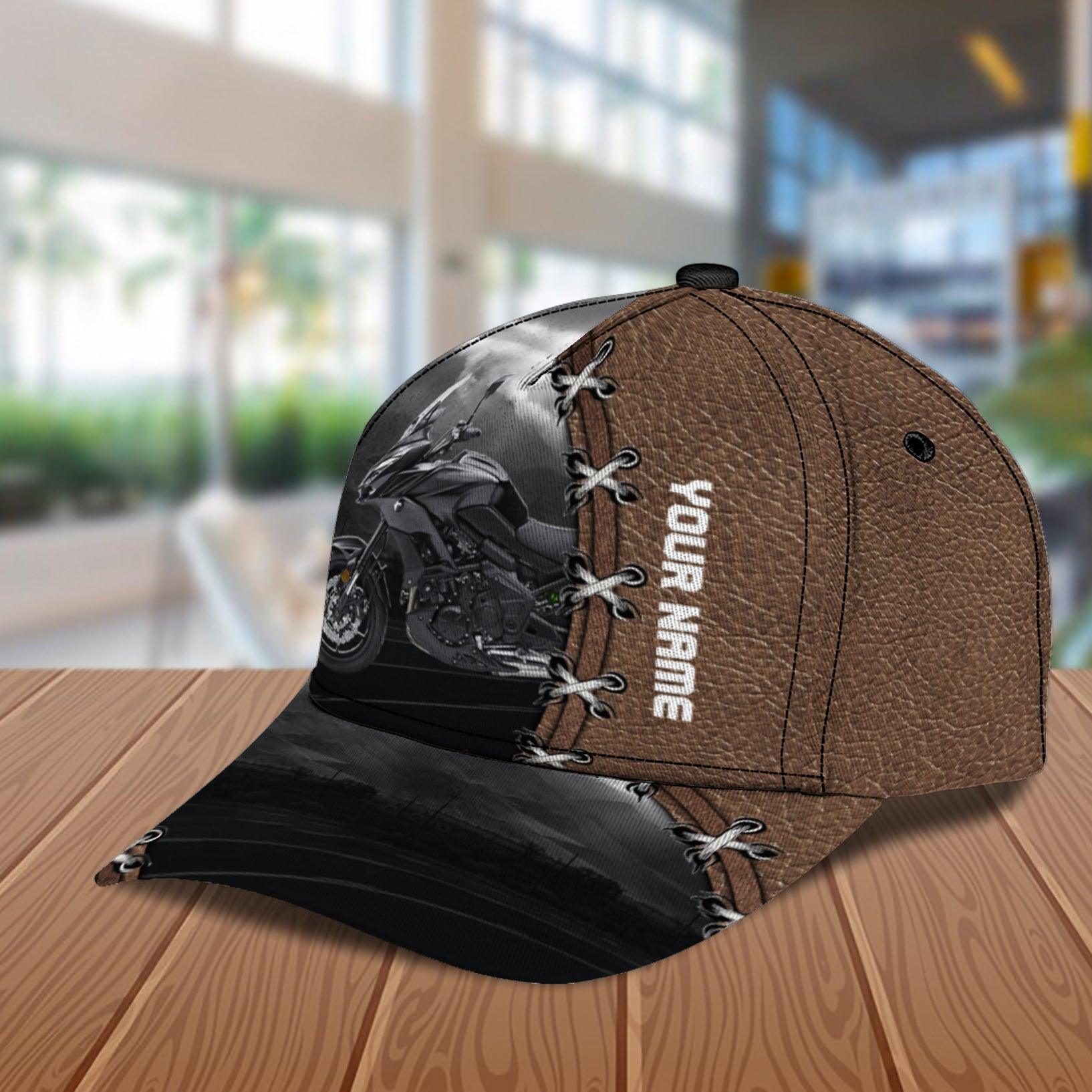 Motorcycle Black Sky Personalized Classic Cap, Personalized Gift for Motorcycle Lovers, Motorcycle Riders Trucker Hats Custom Hats Gifts For Men & Women