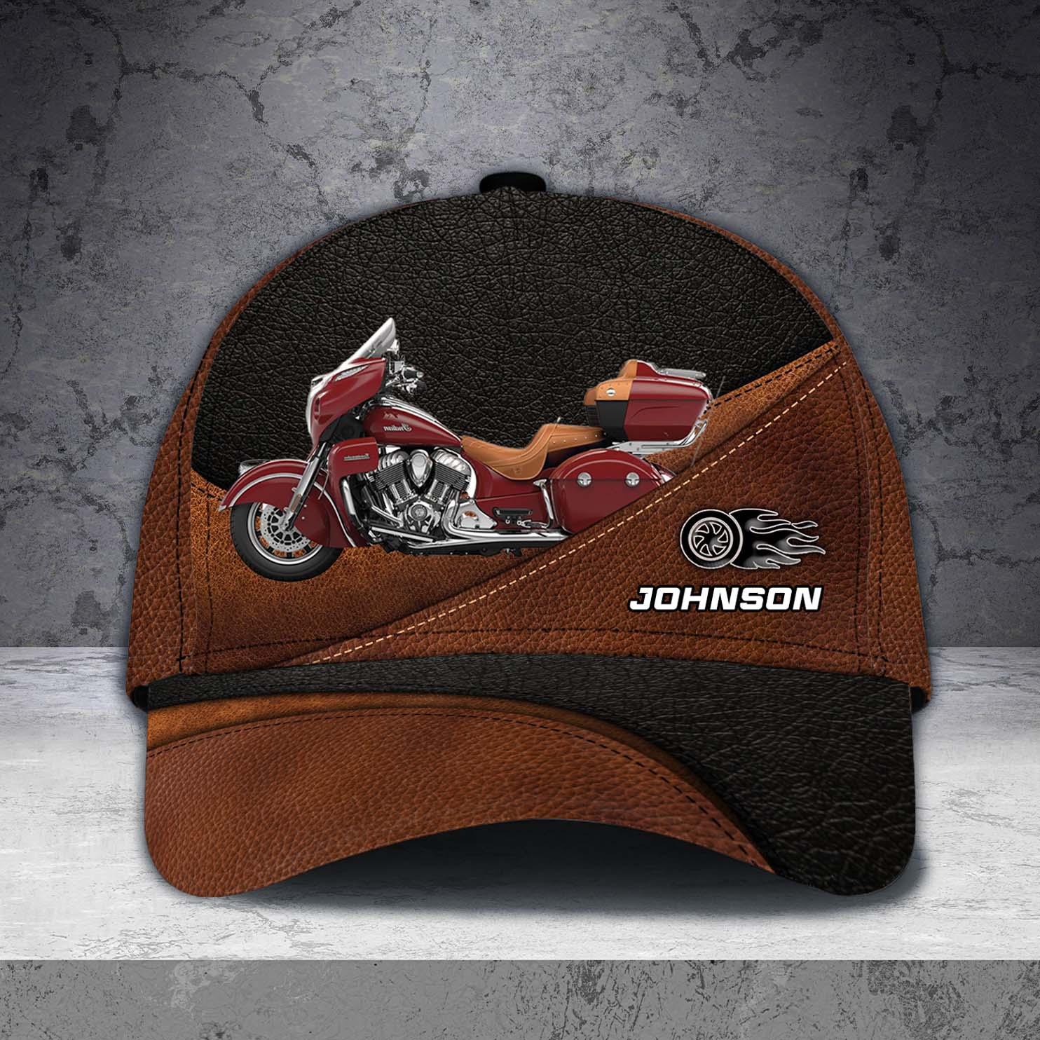 Motorcycle Carbon Brown Personalized Cap, Personalized Gift for Motorcycle Lovers, Motorcycle Riders Trucker Hats Custom Hats Gifts For Men & Women