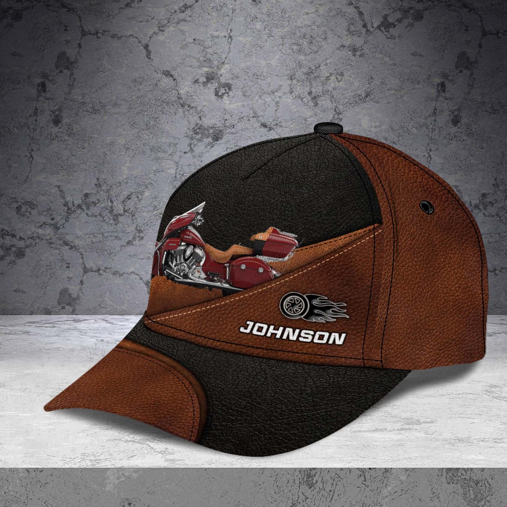 Motorcycle Carbon Brown Personalized Cap, Personalized Gift for Motorcycle Lovers, Motorcycle Riders Trucker Hats Custom Hats Gifts For Men & Women