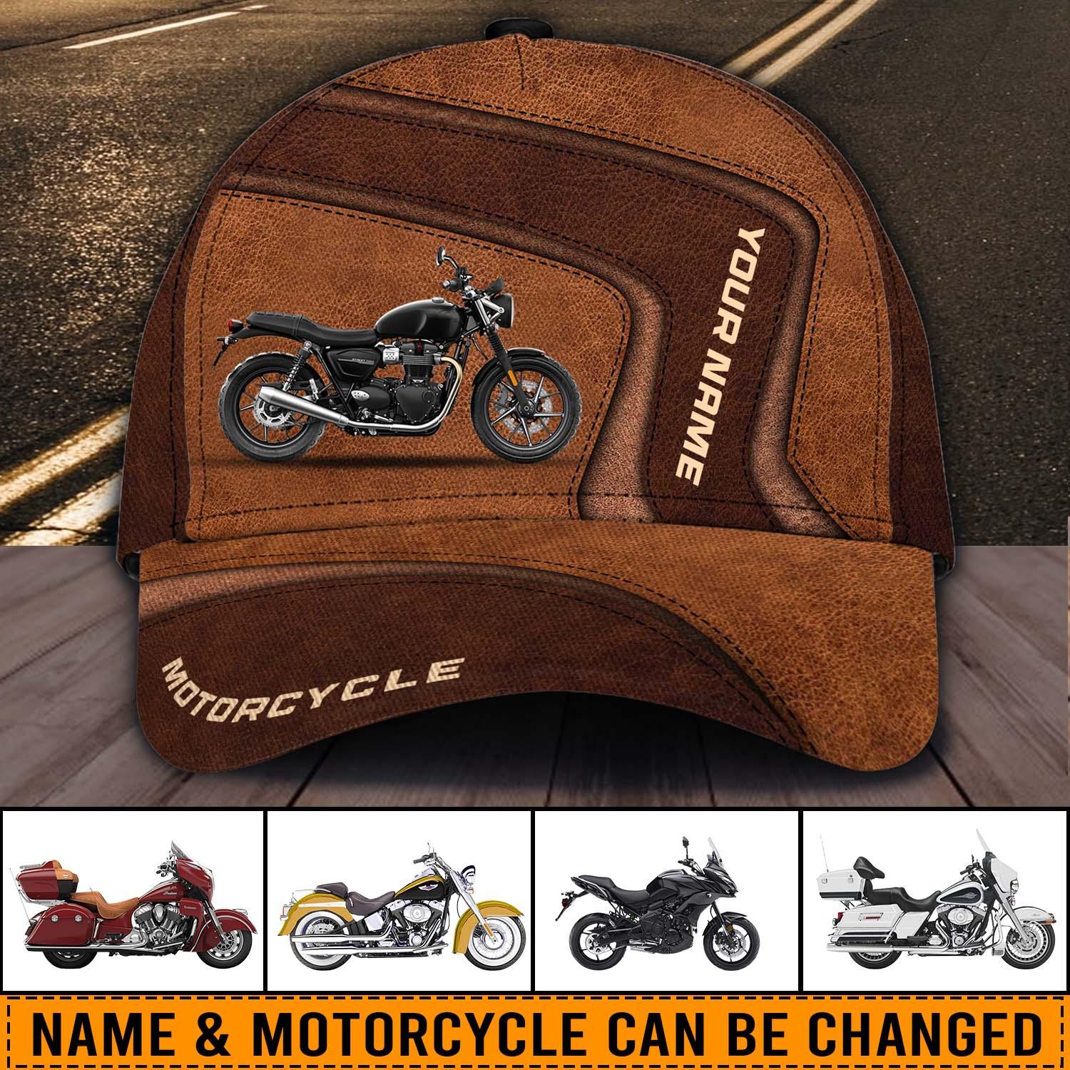 Motorcycle Classic Cap, Gift for Motorcycle Lovers, Motorcycle Riders Trucker Hats Custom Hats Gifts For Men & Women
