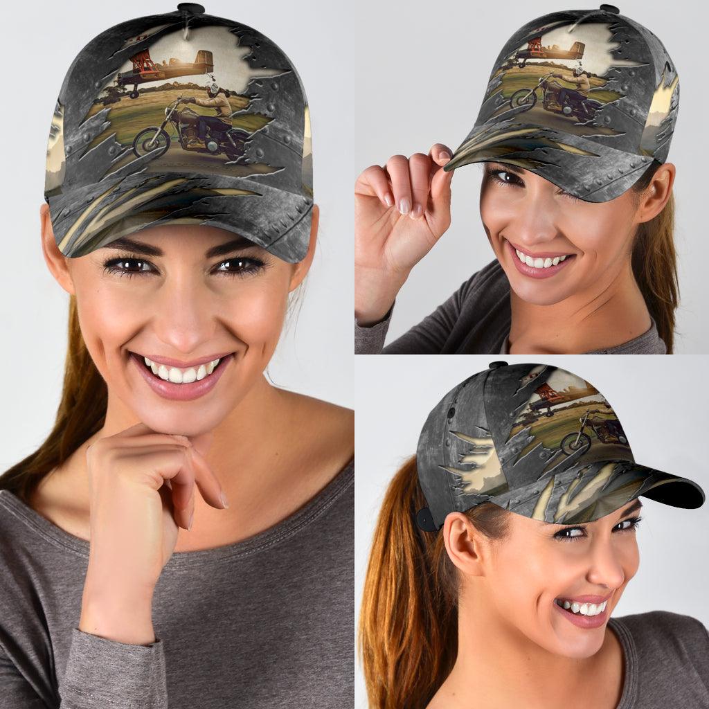 Motorcycle Classic Cap, Gift for Motorcycle Lovers, Motorcycle Riders Trucker Hats Custom Hats Gifts For Men & Women