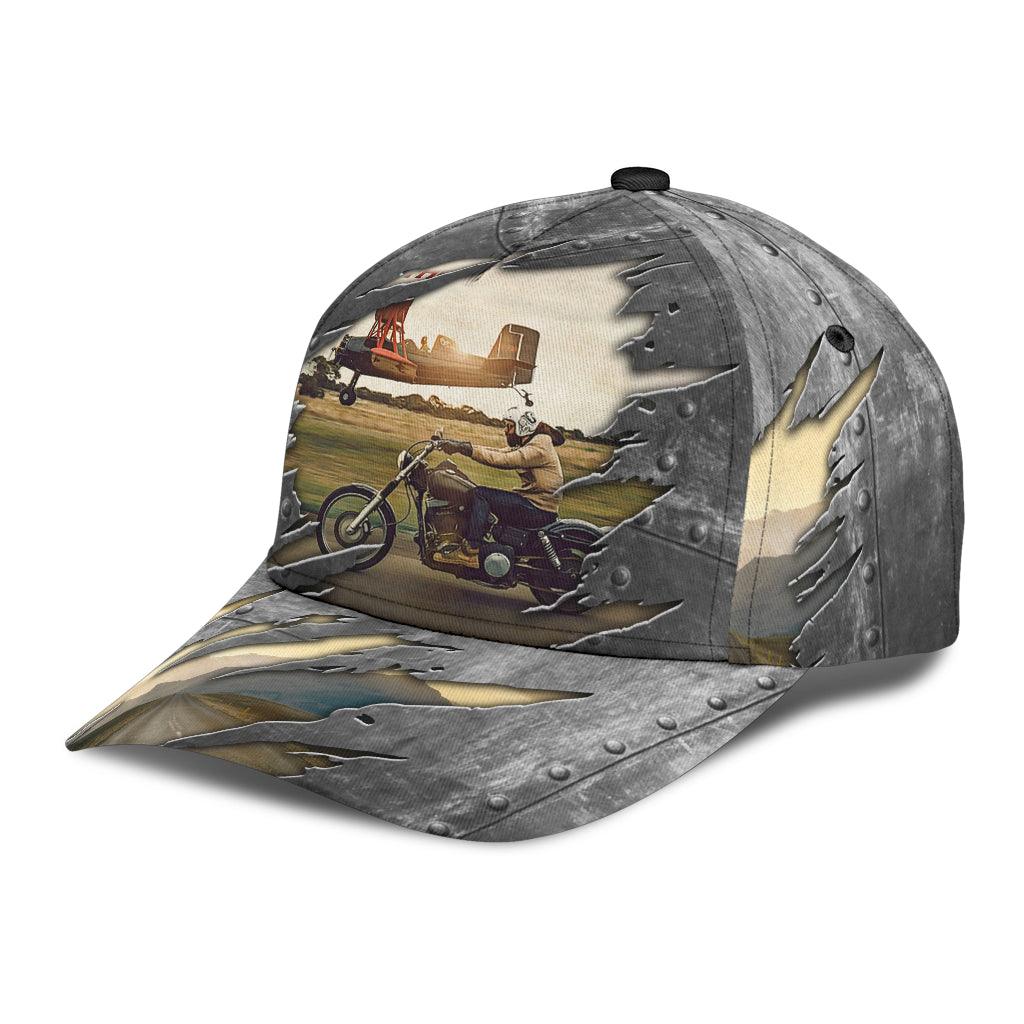 Motorcycle Classic Cap, Gift for Motorcycle Lovers, Motorcycle Riders Trucker Hats Custom Hats Gifts For Men & Women