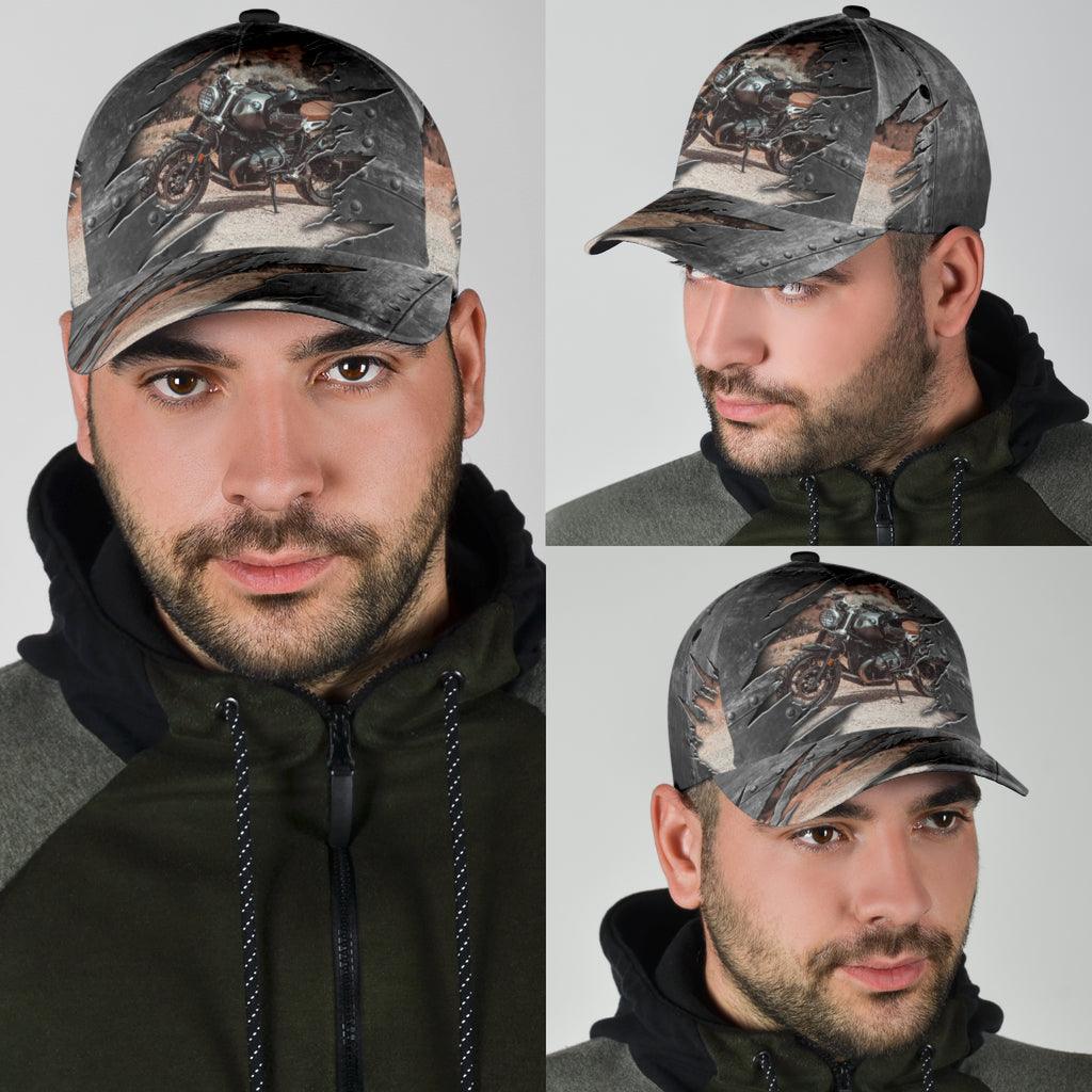 Motorcycle Classic Cap, Gift for Motorcycle Lovers, Motorcycle Riders Trucker Hats Custom Hats Gifts For Men & Women