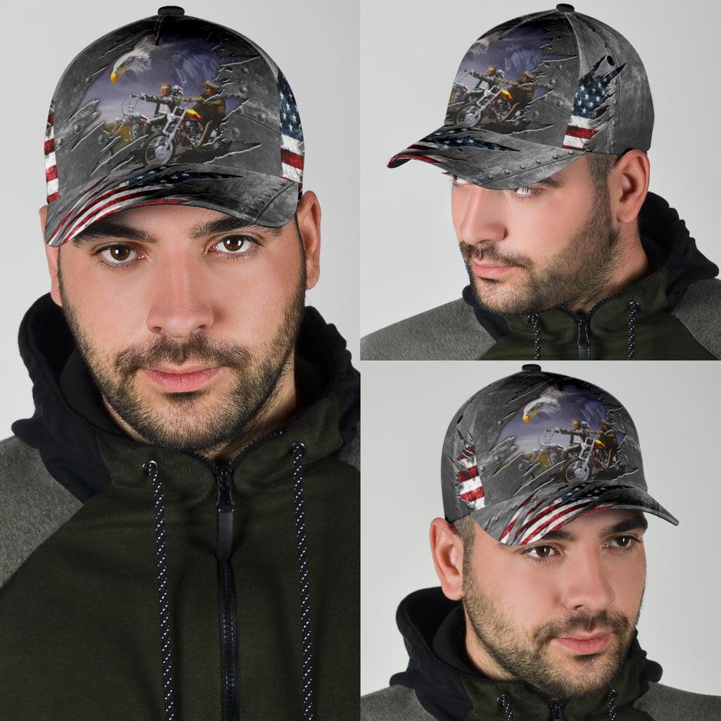 Motorcycle Classic Cap, Gift for Motorcycle Lovers, Motorcycle Riders Trucker Hats Custom Hats Gifts For Men & Women