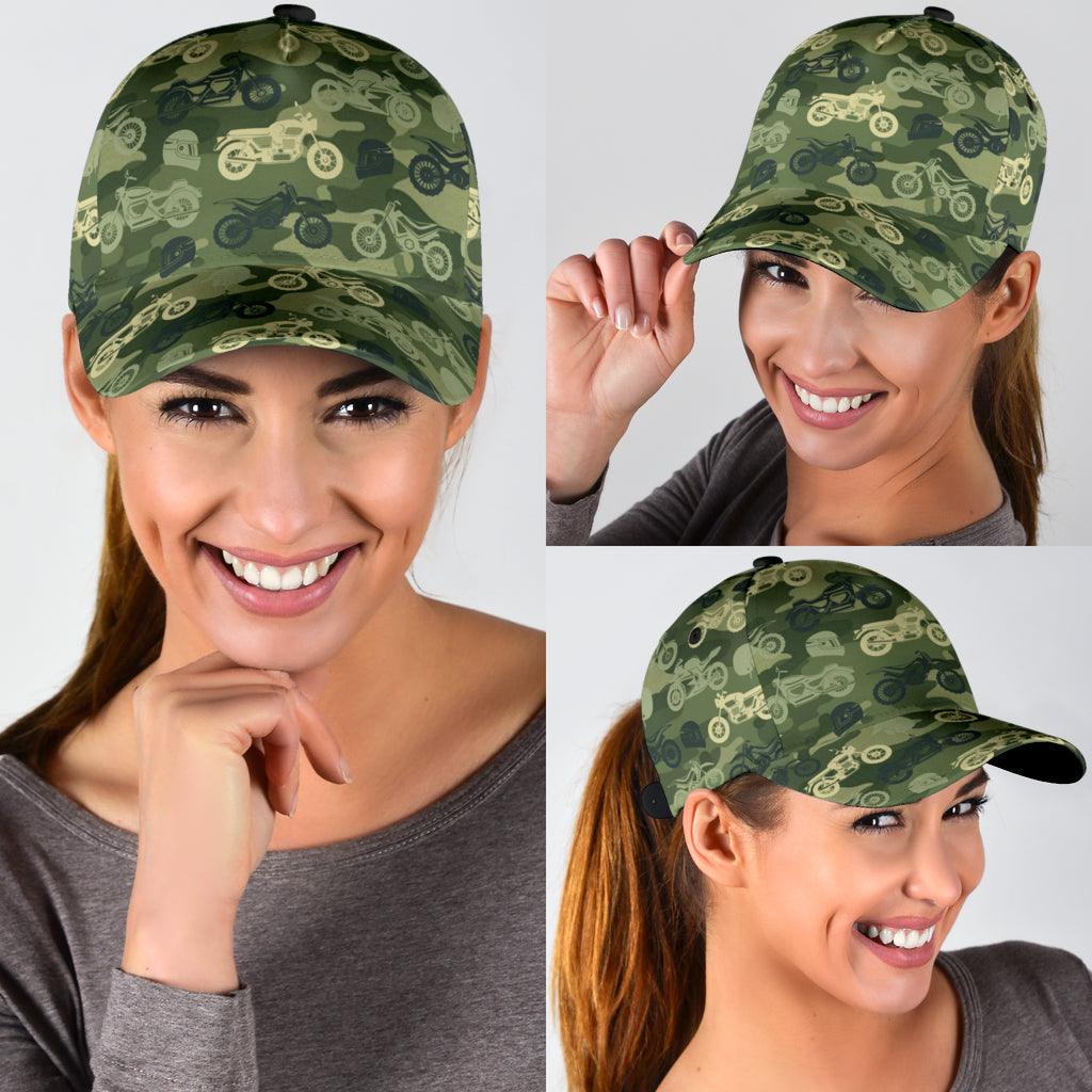 Motorcycle Classic Cap, Gift for Motorcycle Lovers, Motorcycle Riders Trucker Hats Custom Hats Gifts For Men & Women
