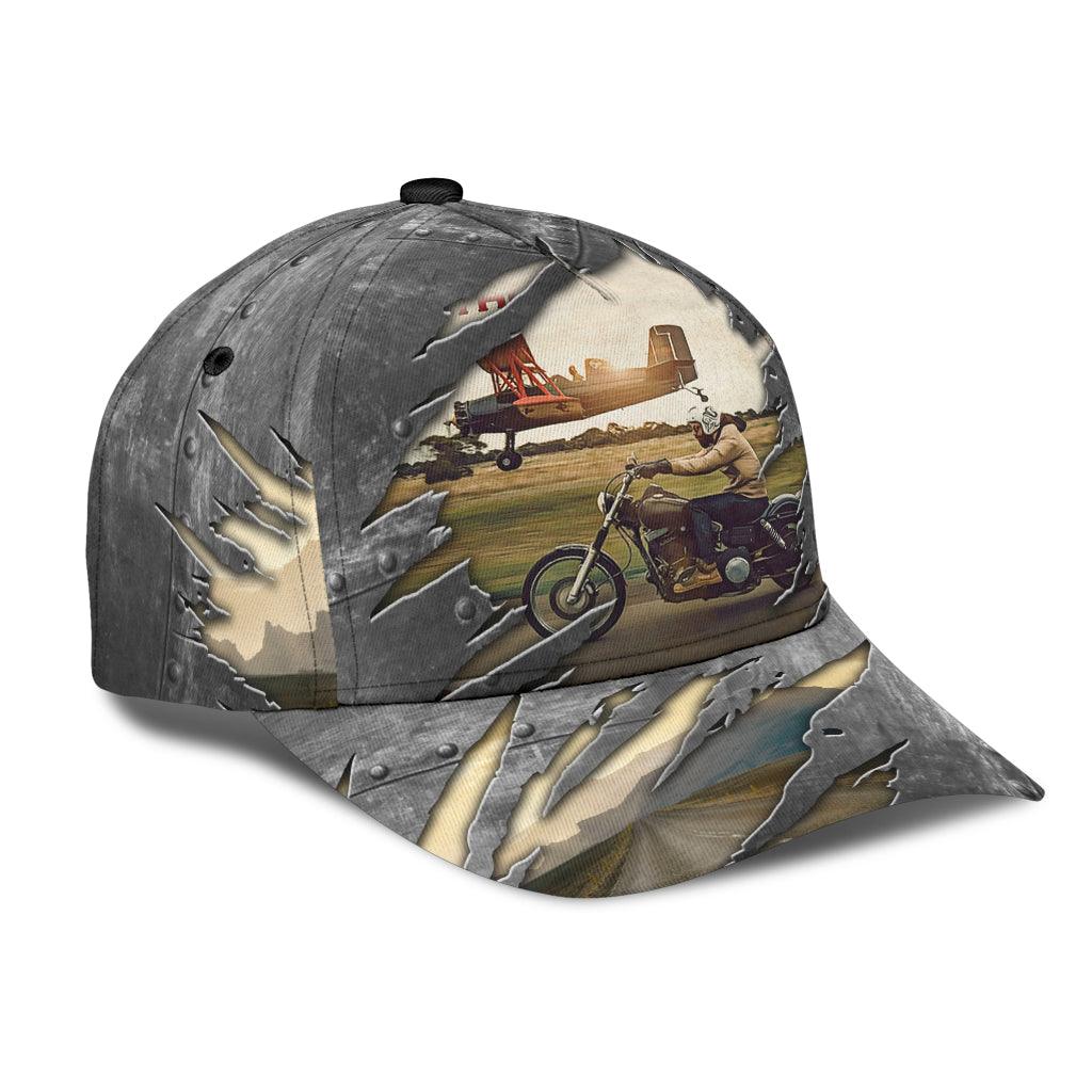 Motorcycle Classic Cap, Gift for Motorcycle Lovers, Motorcycle Riders Trucker Hats Custom Hats Gifts For Men & Women