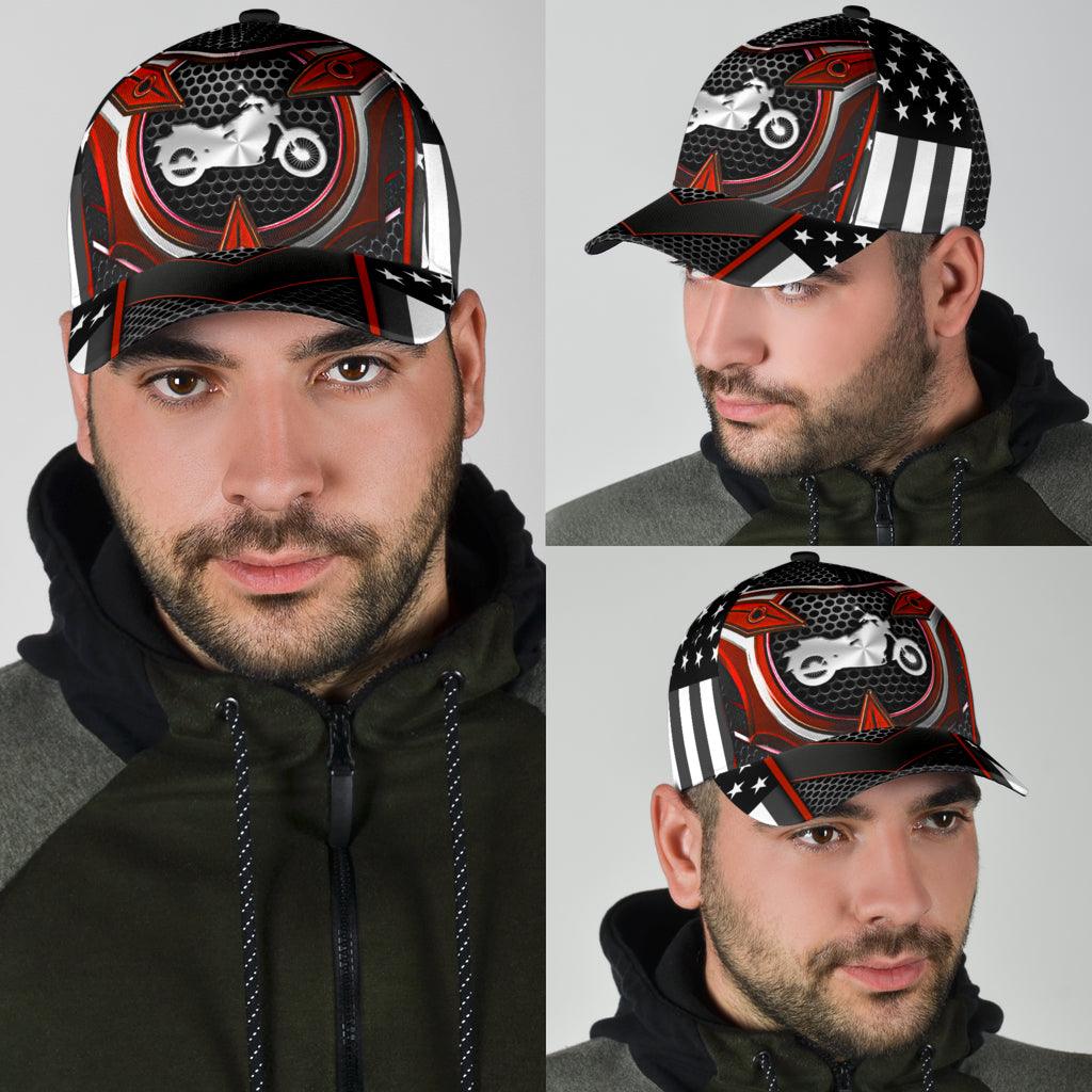 Motorcycle Classic Cap, Gift for Motorcycle Lovers, Motorcycle Riders Trucker Hats Custom Hats Gifts For Men & Women