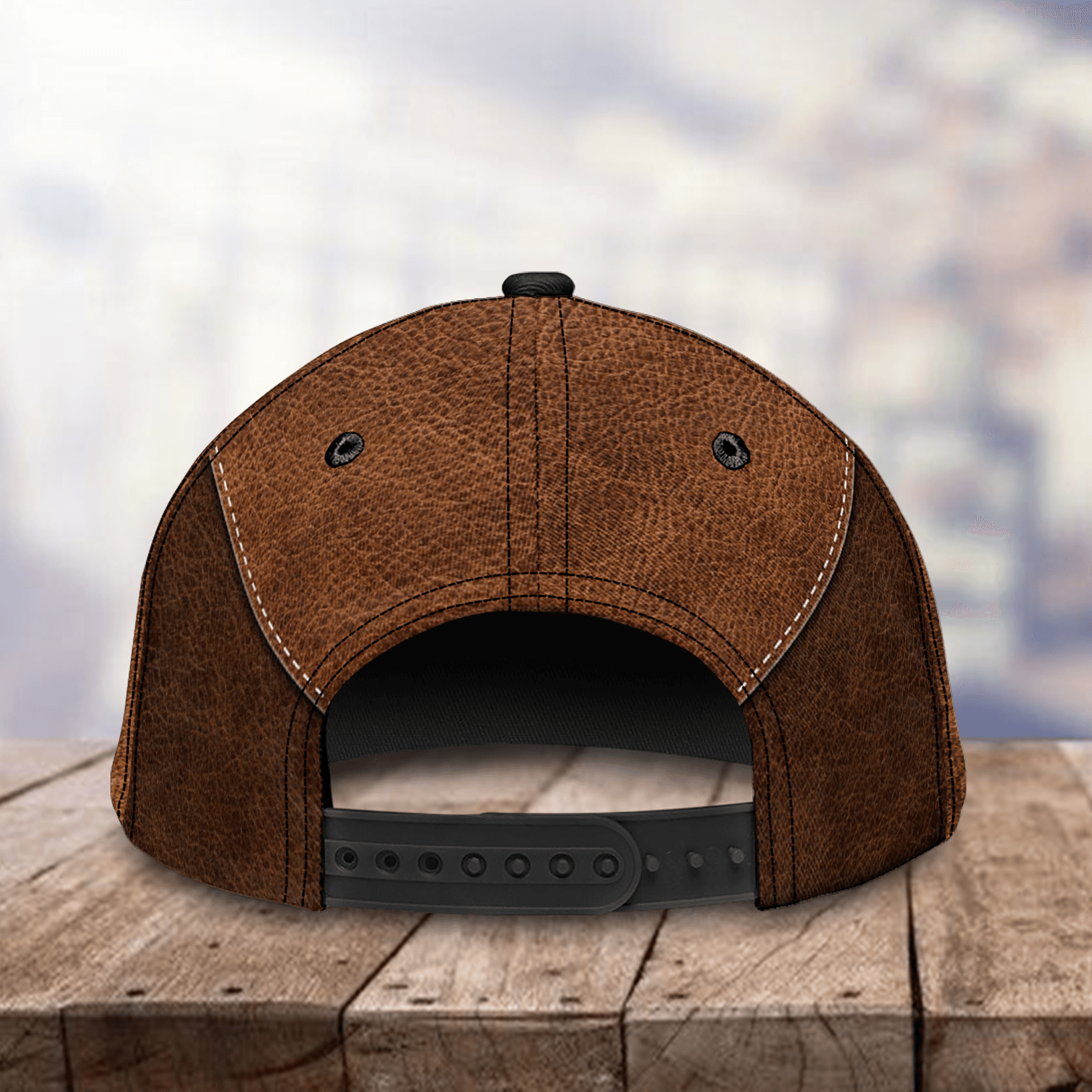 Motorcycle Curving Brown Pattern Personalized Classic Cap, Personalized Gift for Motorcycle Lovers, Motorcycle Riders Trucker Hats Custom Hats Gifts For Men & Women