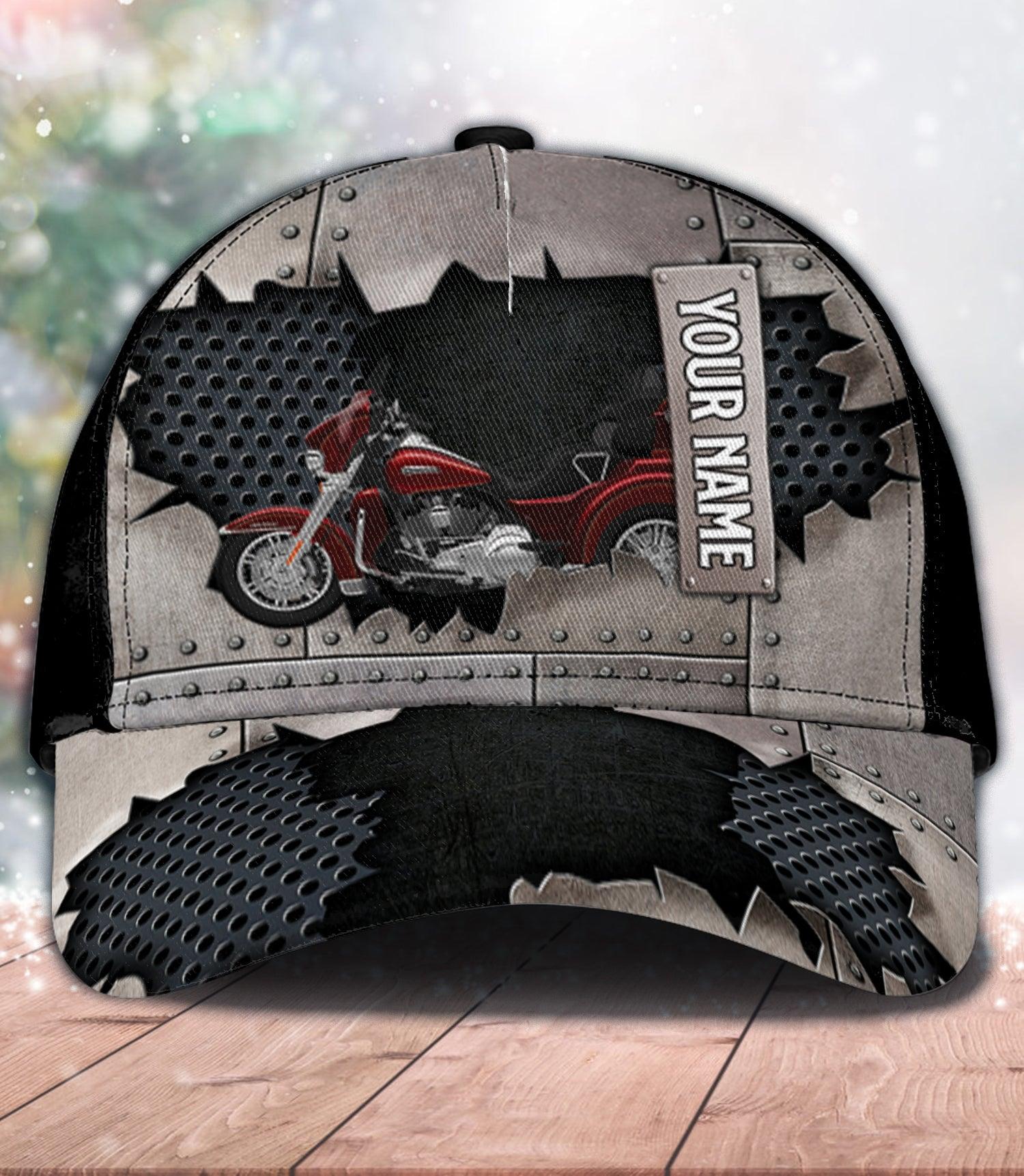 Motorcycle Layers Personalized Cap, Personalized Gift for Motorcycle Lovers, Motorcycle Riders Trucker Hats Custom Hats Gifts For Men & Women