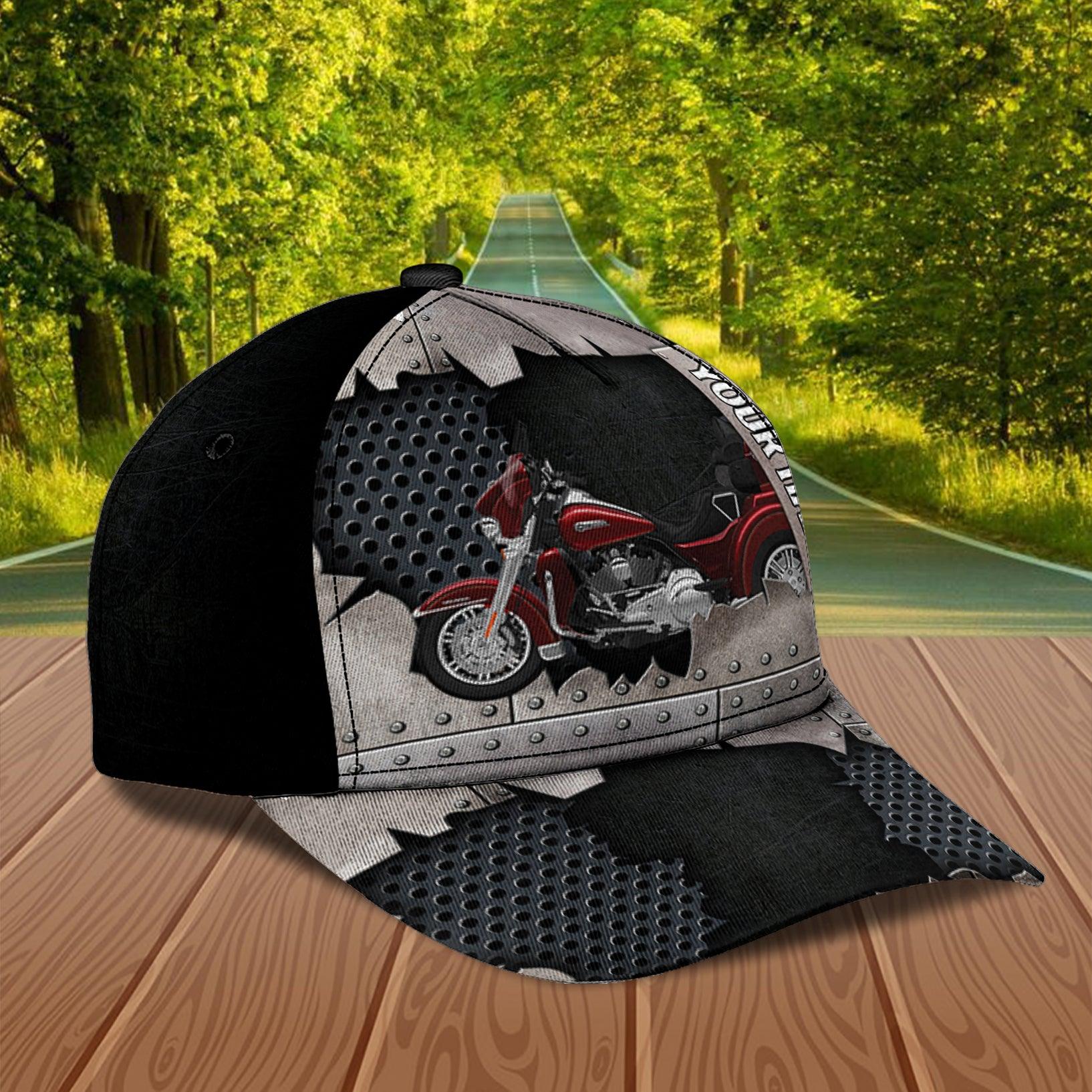 Motorcycle Layers Personalized Cap, Personalized Gift for Motorcycle Lovers, Motorcycle Riders Trucker Hats Custom Hats Gifts For Men & Women