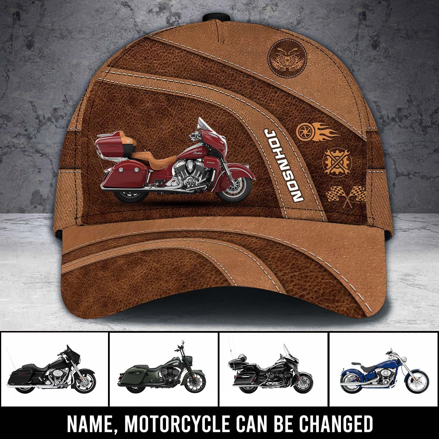 Motorcycle Little Details Personalized Cap, Personalized Gift for Motorcycle Lovers, Motorcycle Riders Trucker Hats Custom Hats Gifts For Men & Women